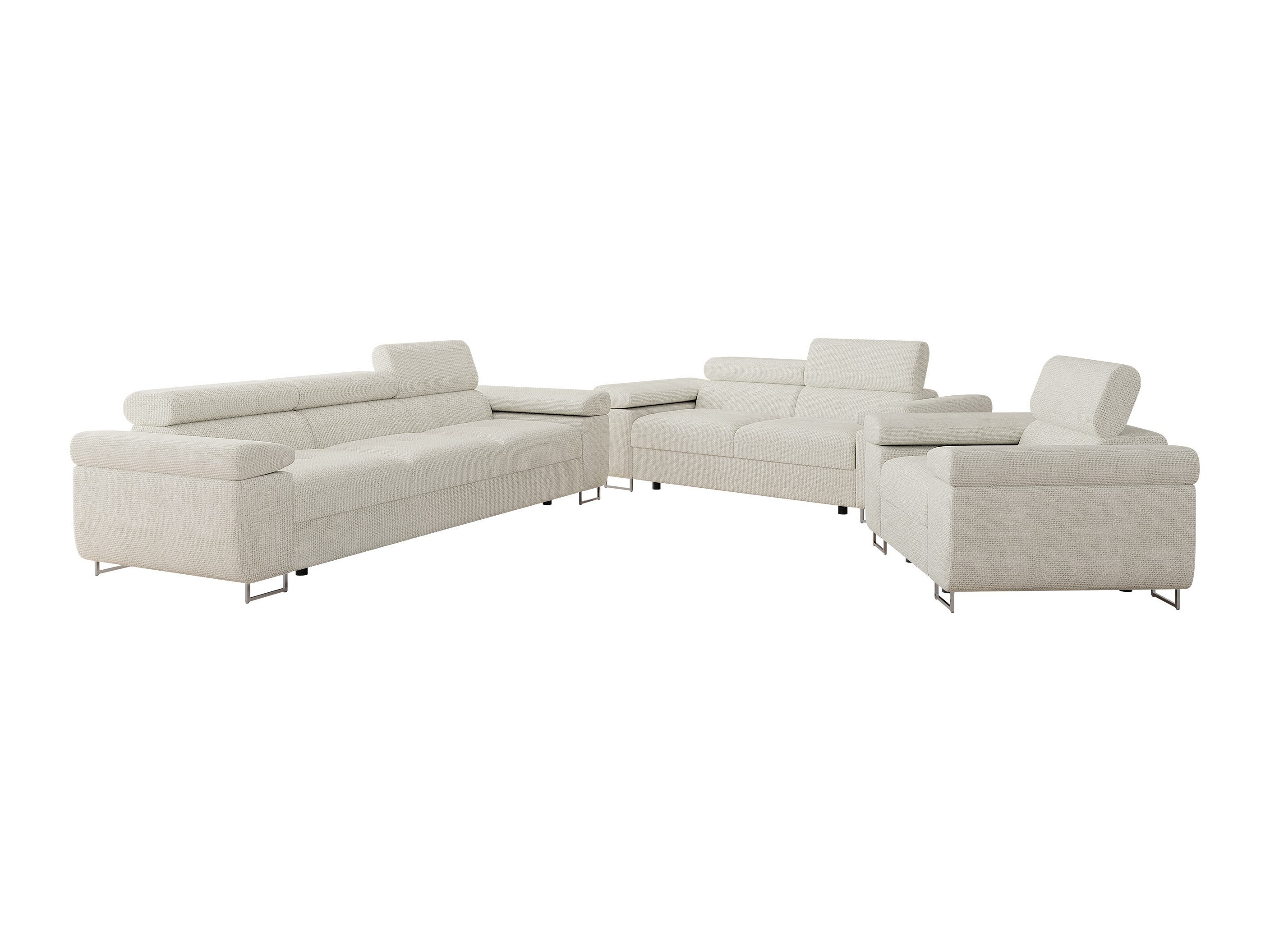 Conjunto de muebles tapizado Comfivo Vinetum (Flow 06)