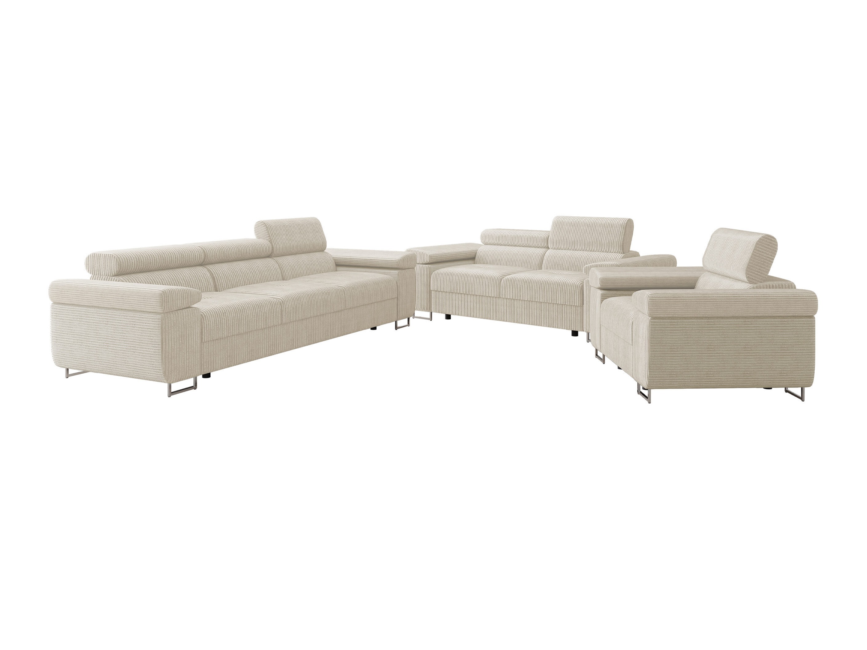Conjunto de muebles tapizado Comfivo Vinetum (Poso 100)