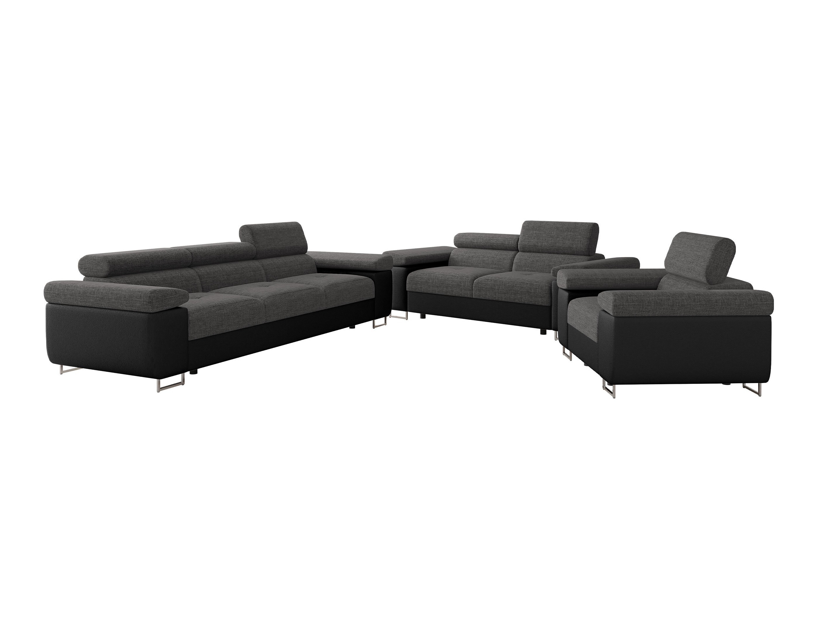 Conjunto de muebles tapizado Comfivo Vinetum (Soft 011 + Lux 06)