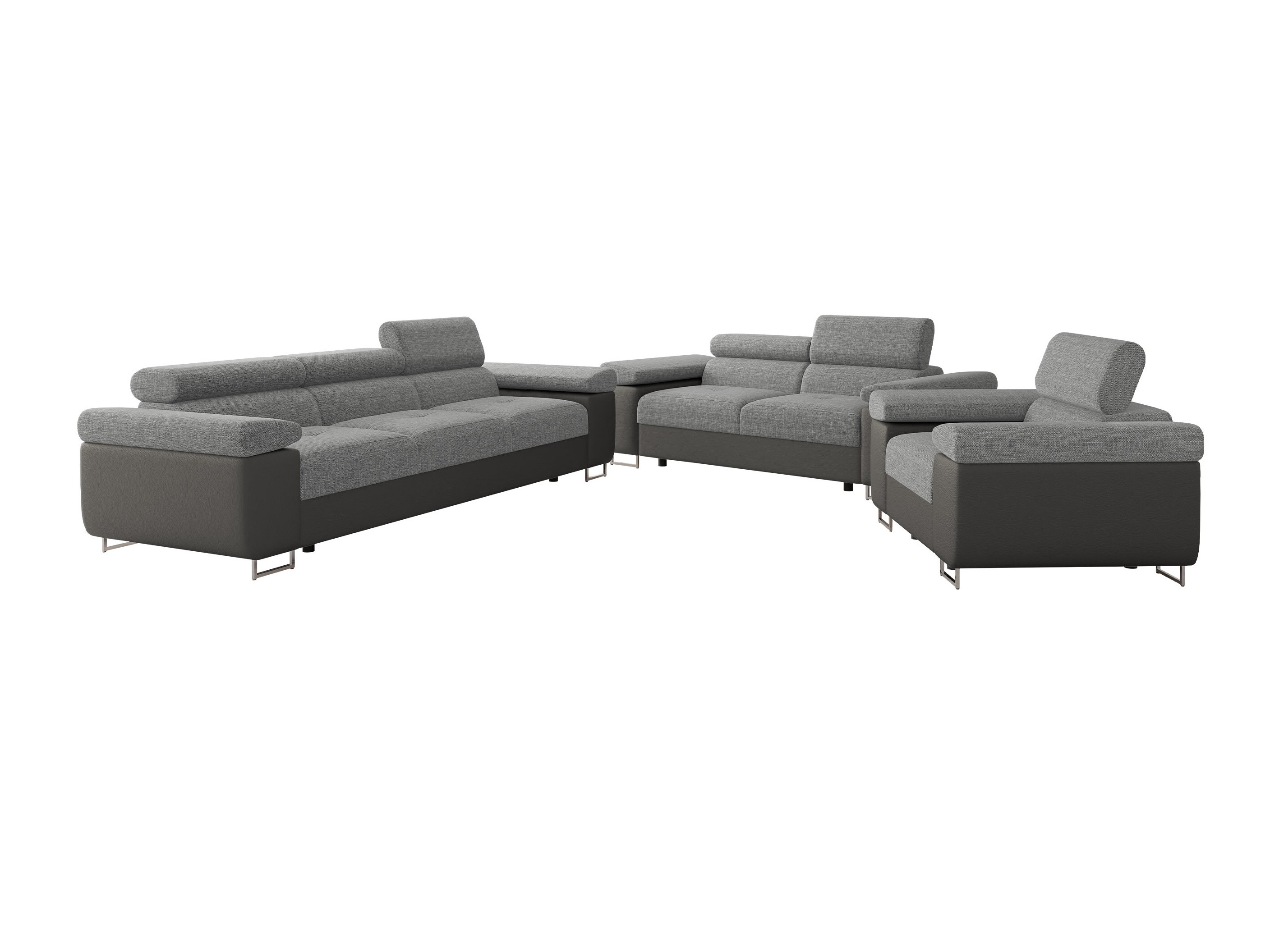 Conjunto de muebles tapizado Comfivo Vinetum (Soft 029 + Lux 05)