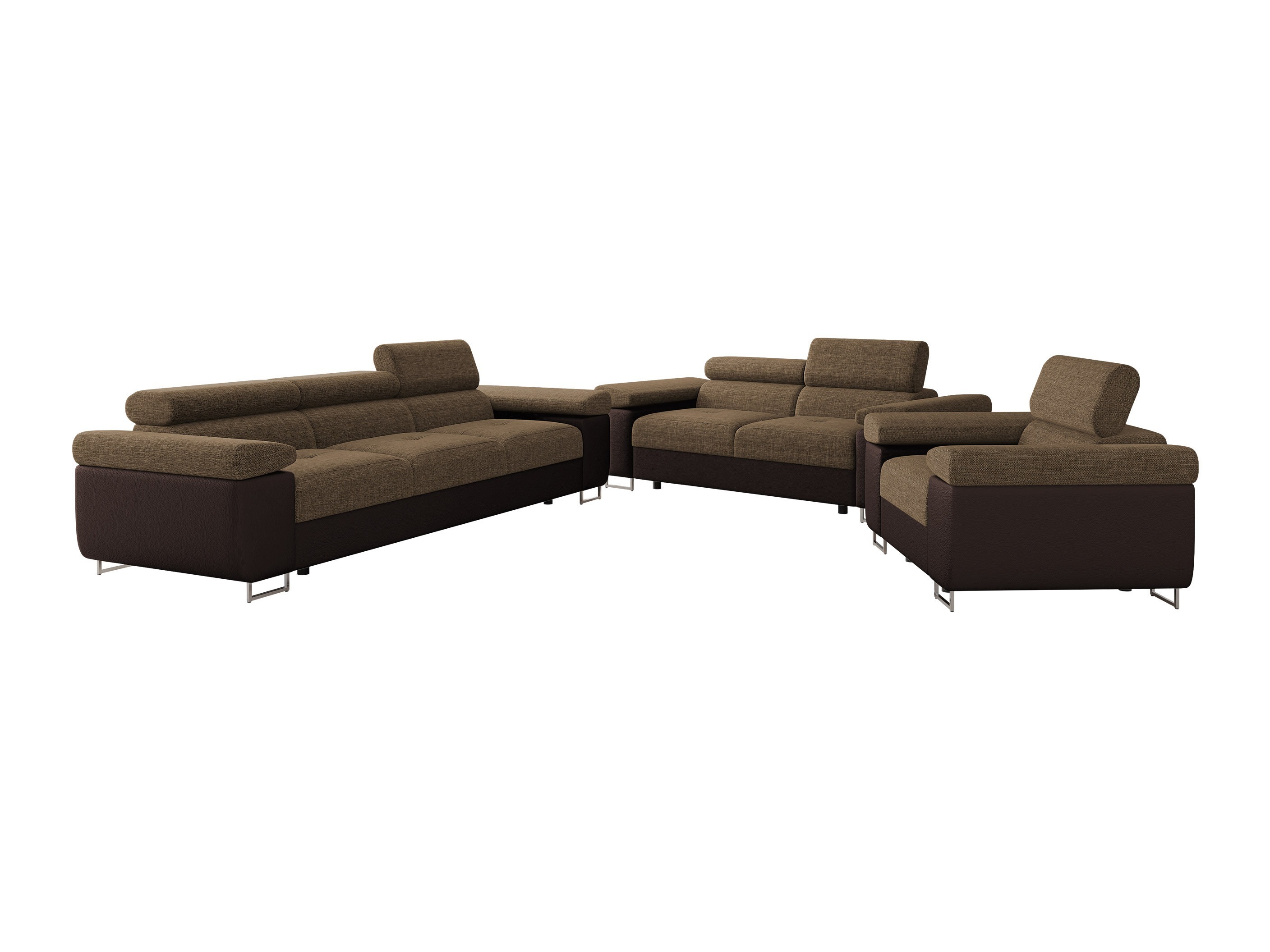Conjunto de muebles tapizado Comfivo Vinetum (Soft 066 + Lux 03)