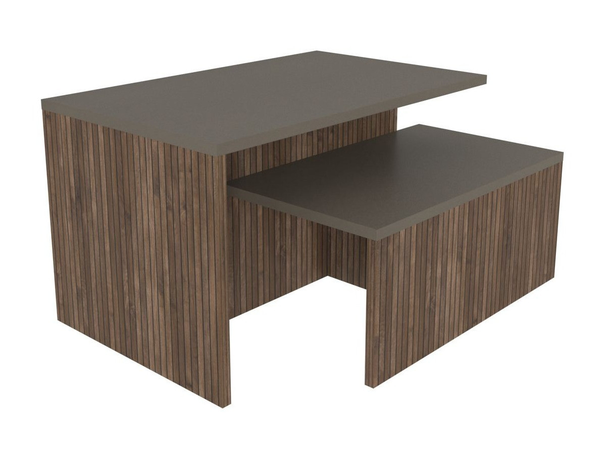 Conjunto mesa de centro Kailua 2750 (Roble + Taupe)