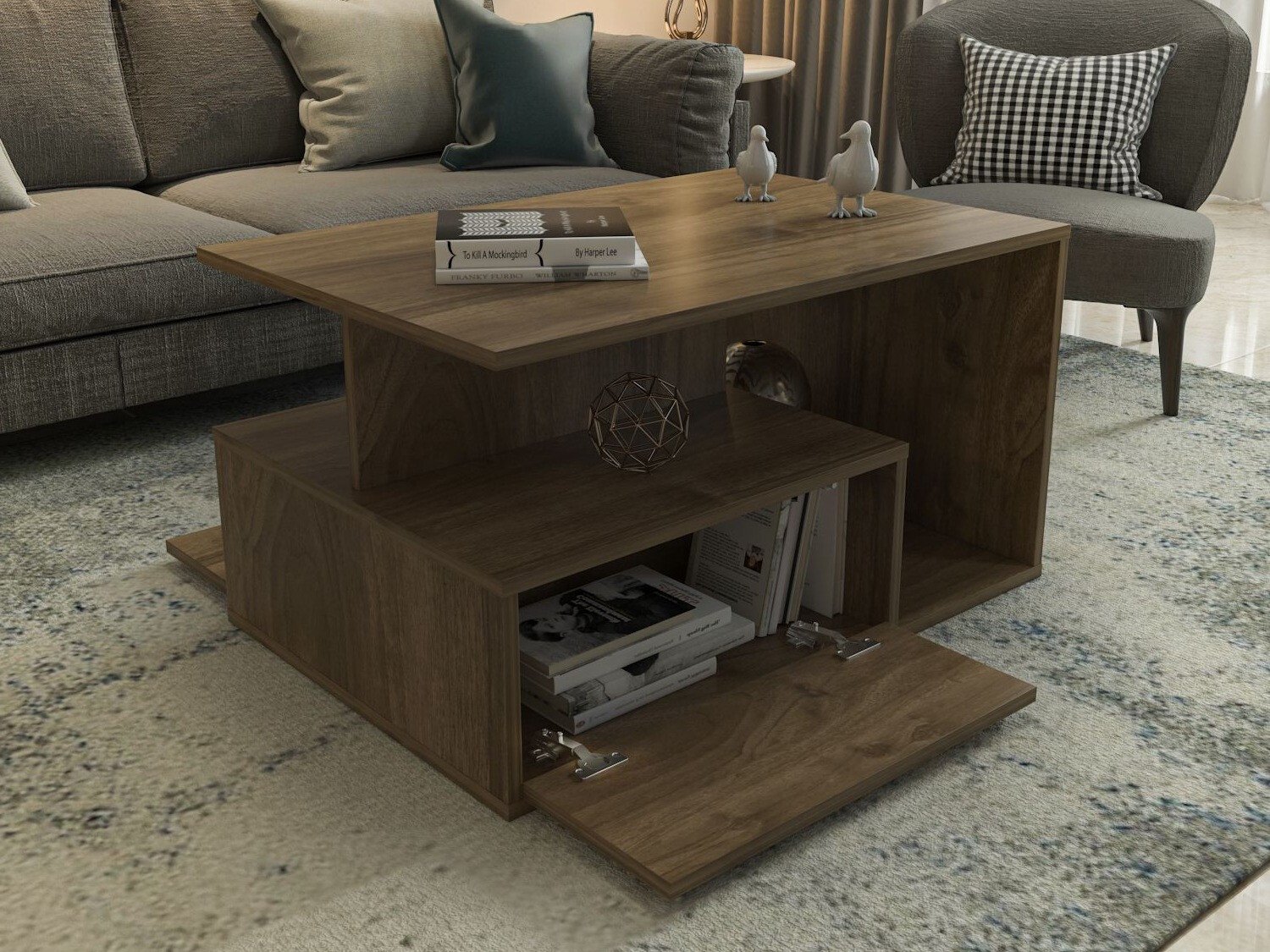 Mesa de centro Kailua 2747 (Nogal)