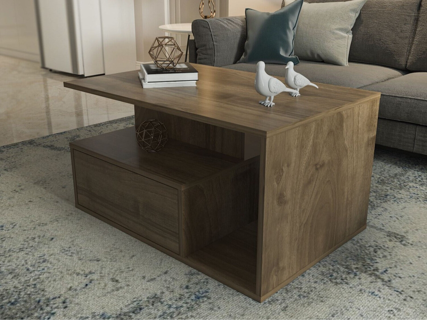 Mesa de centro Kailua 2747 (Nogal)