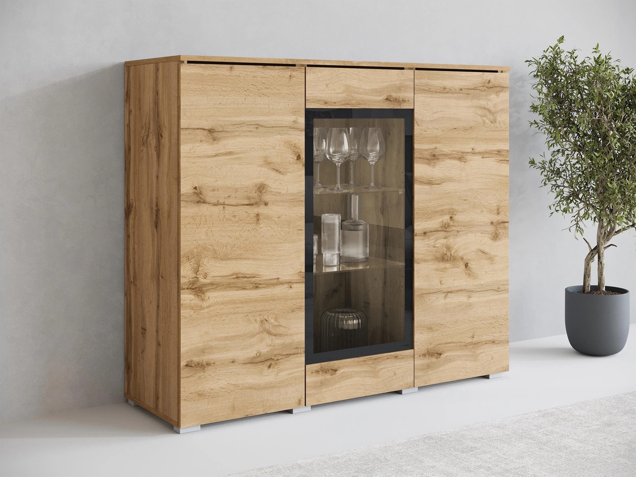 Aparador Mirfivo 103 (Roble wotan)