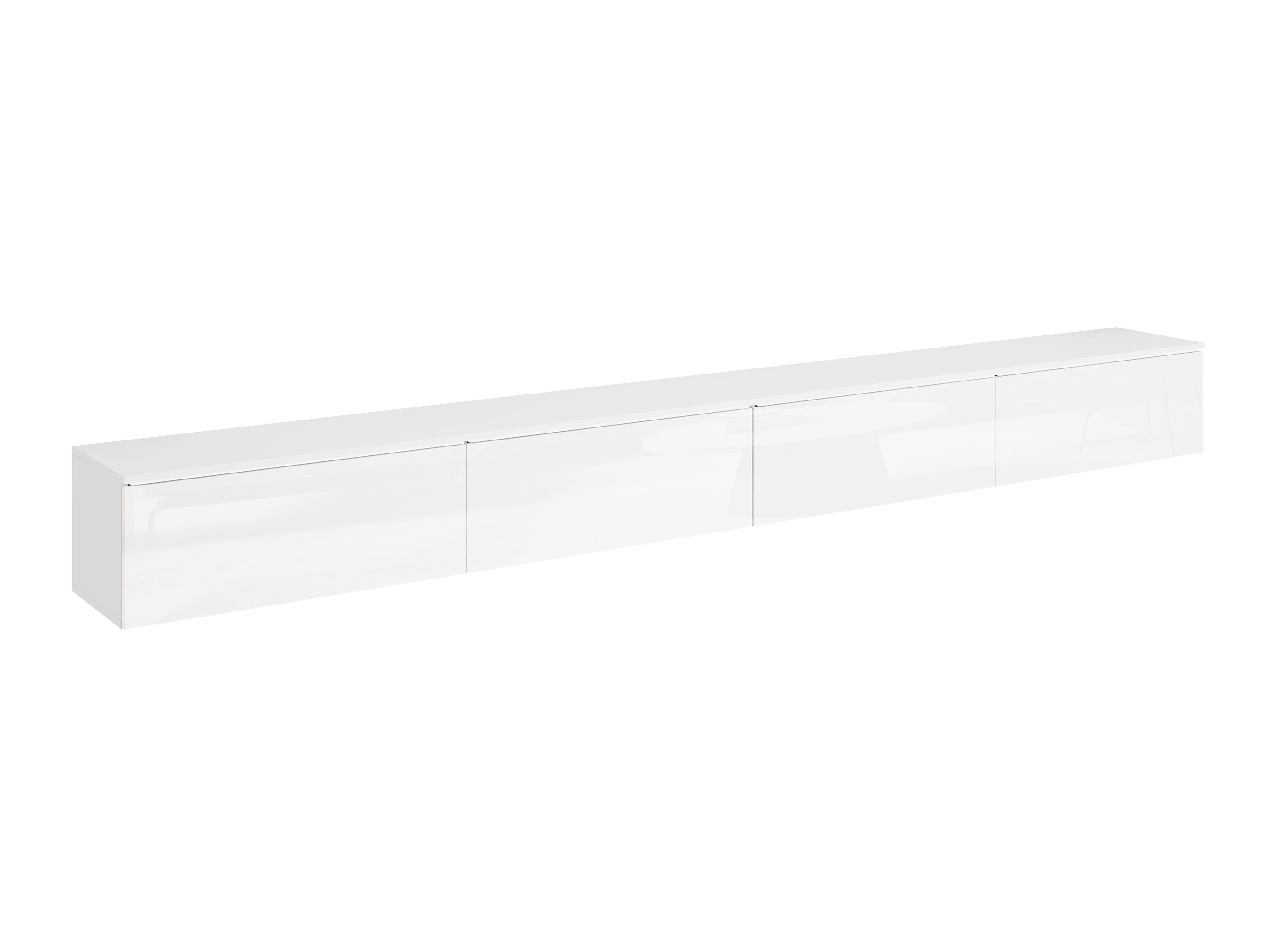 Mueble TV Sarasota 199 (Blanco + Blanco brillante)