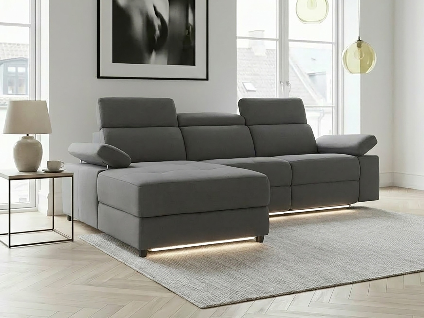 Sillón reclinable de ángulo suave Denton 698 (Antracita)