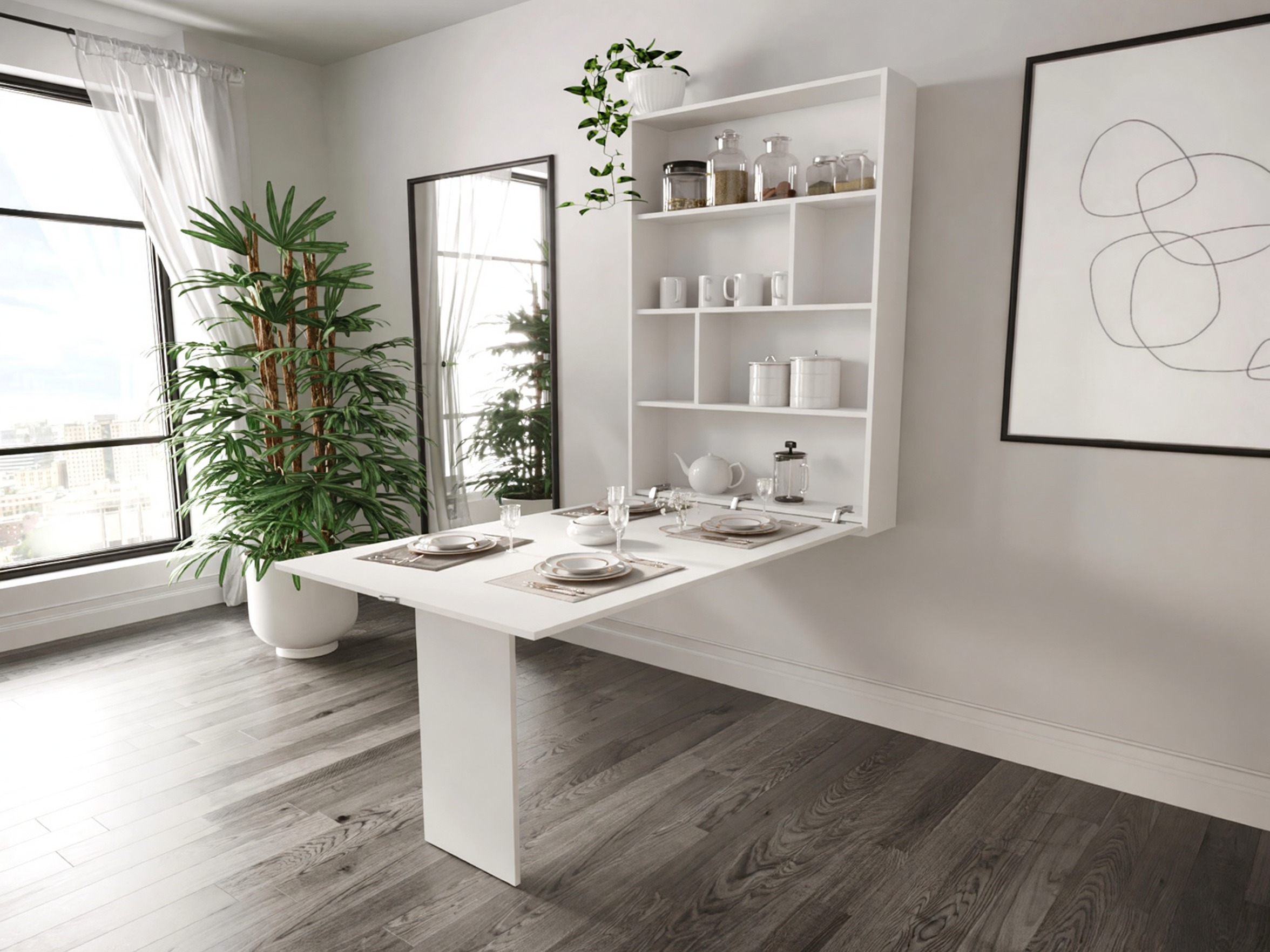 Mesa plegable Pinis III (Blanco)