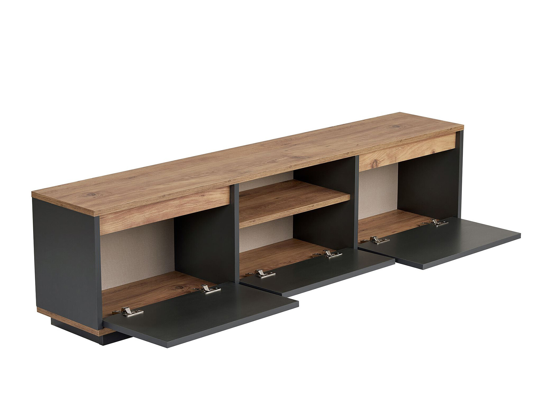 Mueble TV Novato 167 (Antracita + Pino)