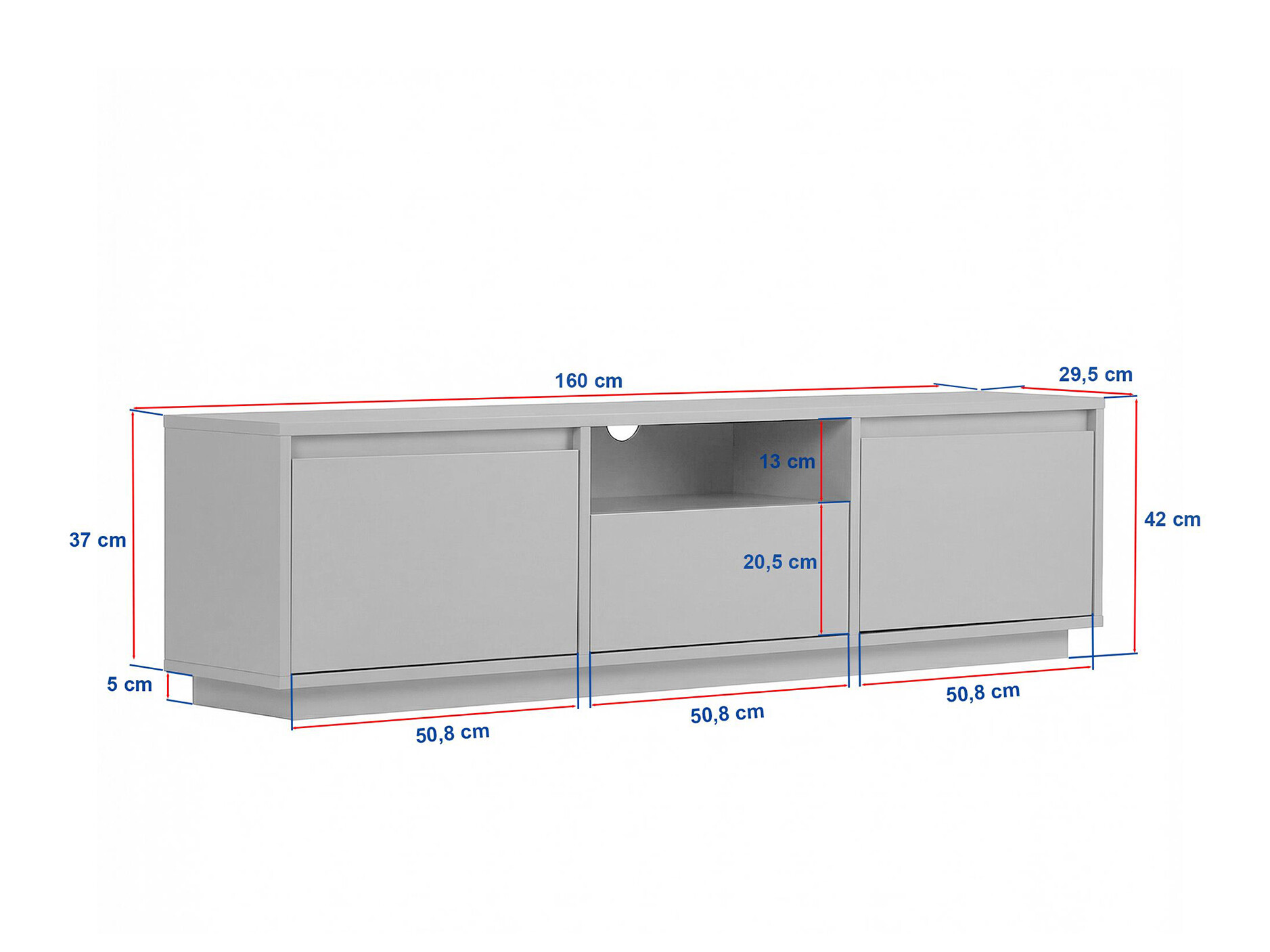 Mueble TV Novato 167 (Antracita + Pino)