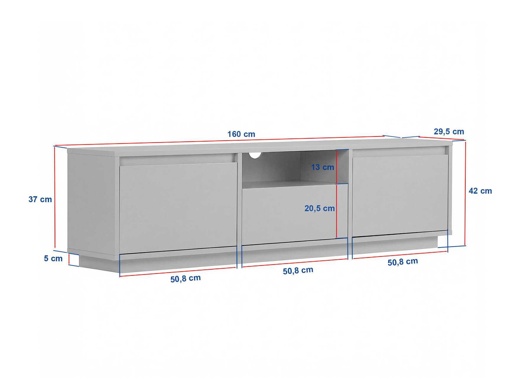 Mueble TV Novato 167 (Roble)