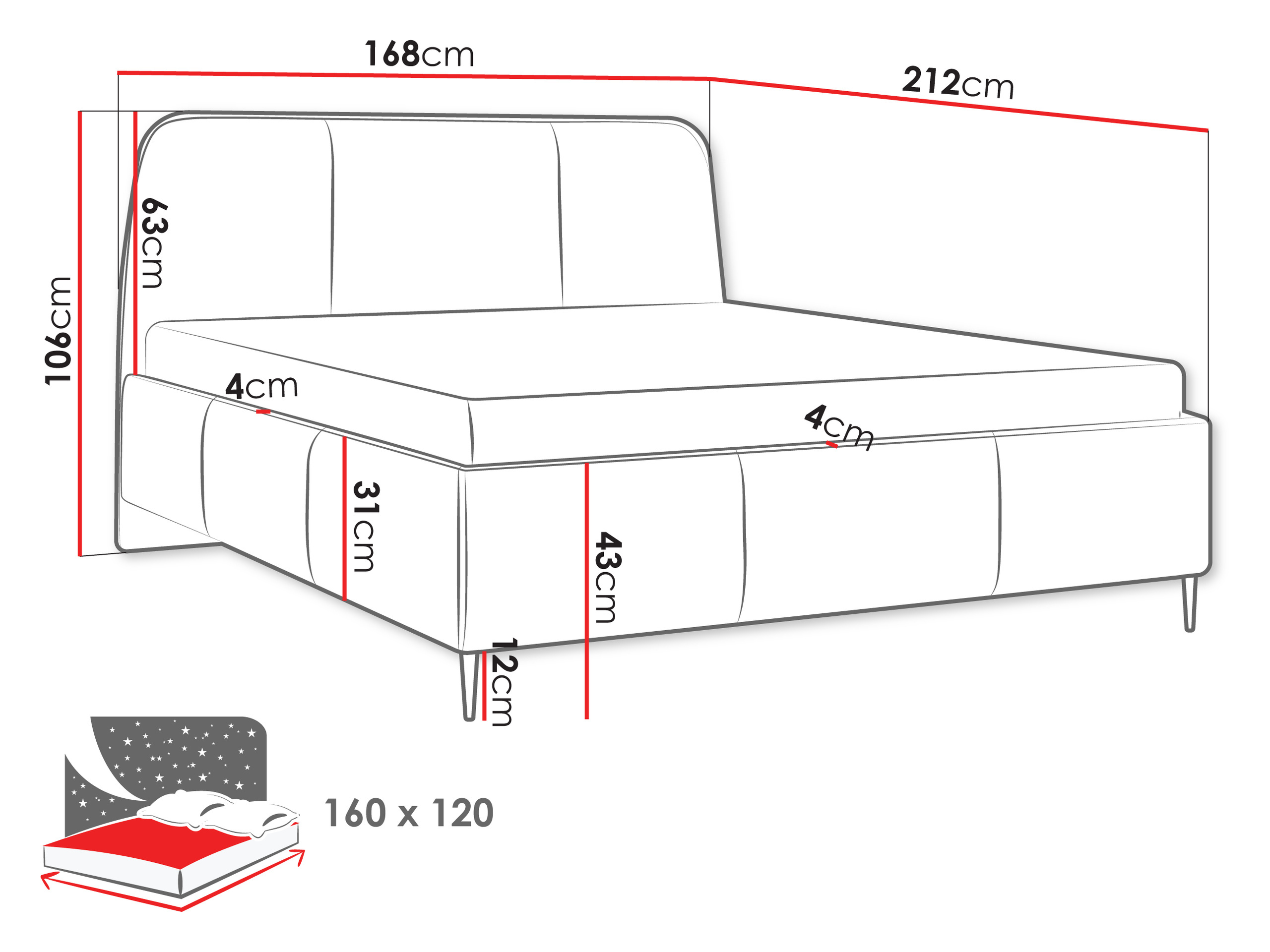 Cama ComfiDream Fragor (Margo 227.04)