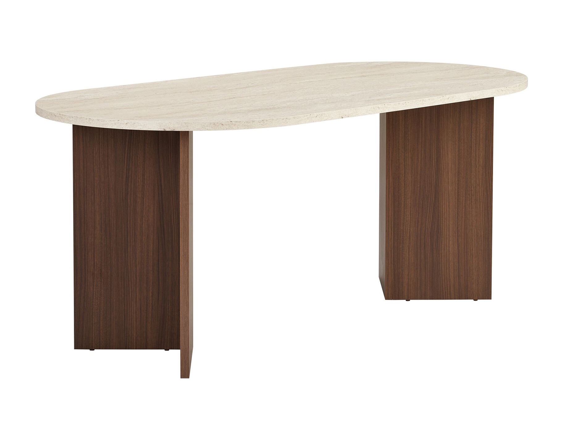 Mesa Novato 131 (Travertino claro + Nogal)