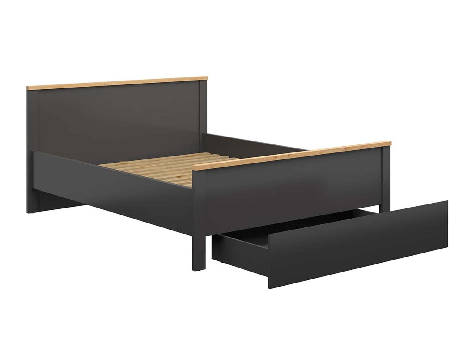 Cama Sordoro 109 (Grafito + Roble Artisan)