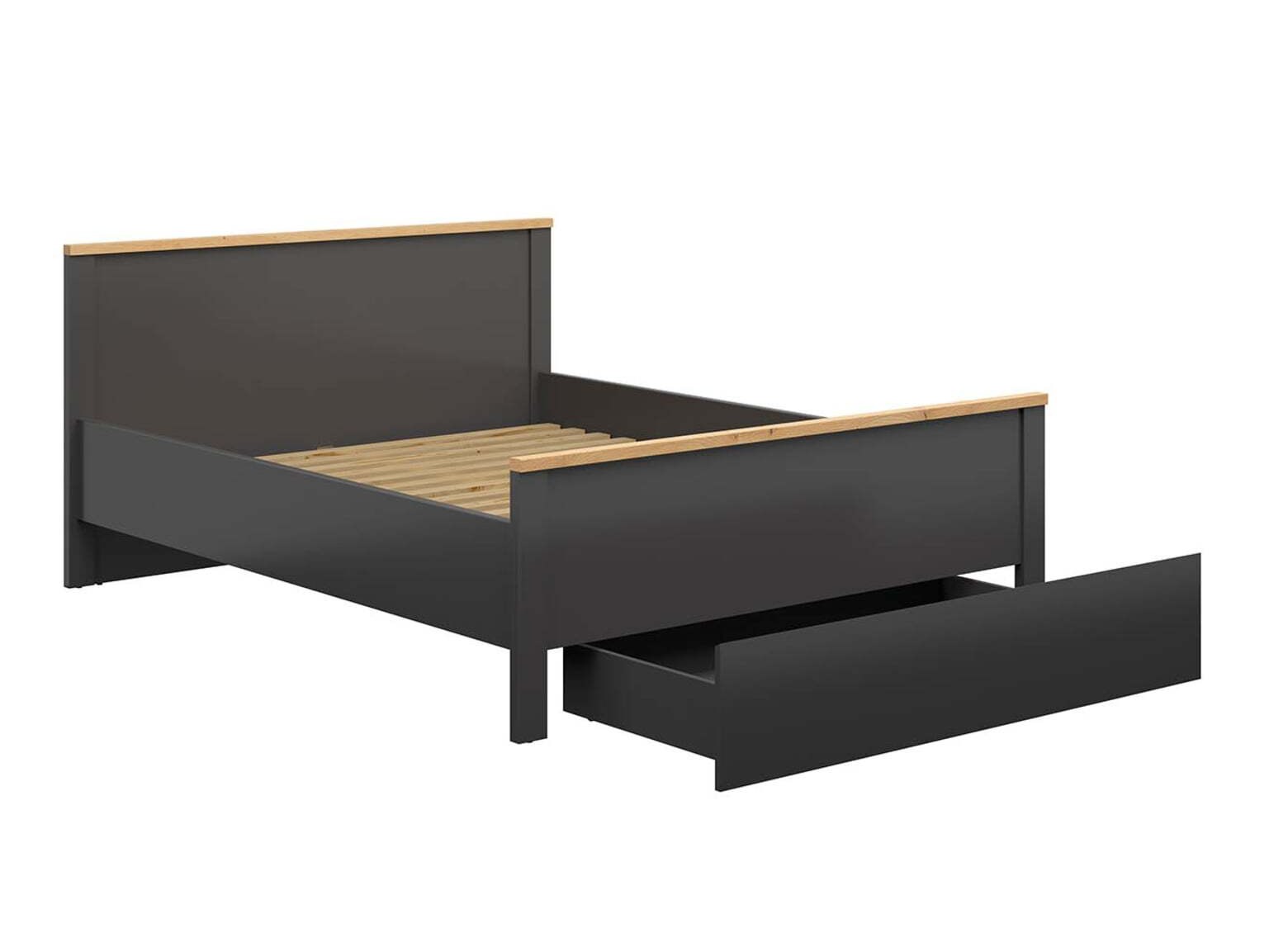 Cama Sordoro 110 (Grafito + Roble Artisan)