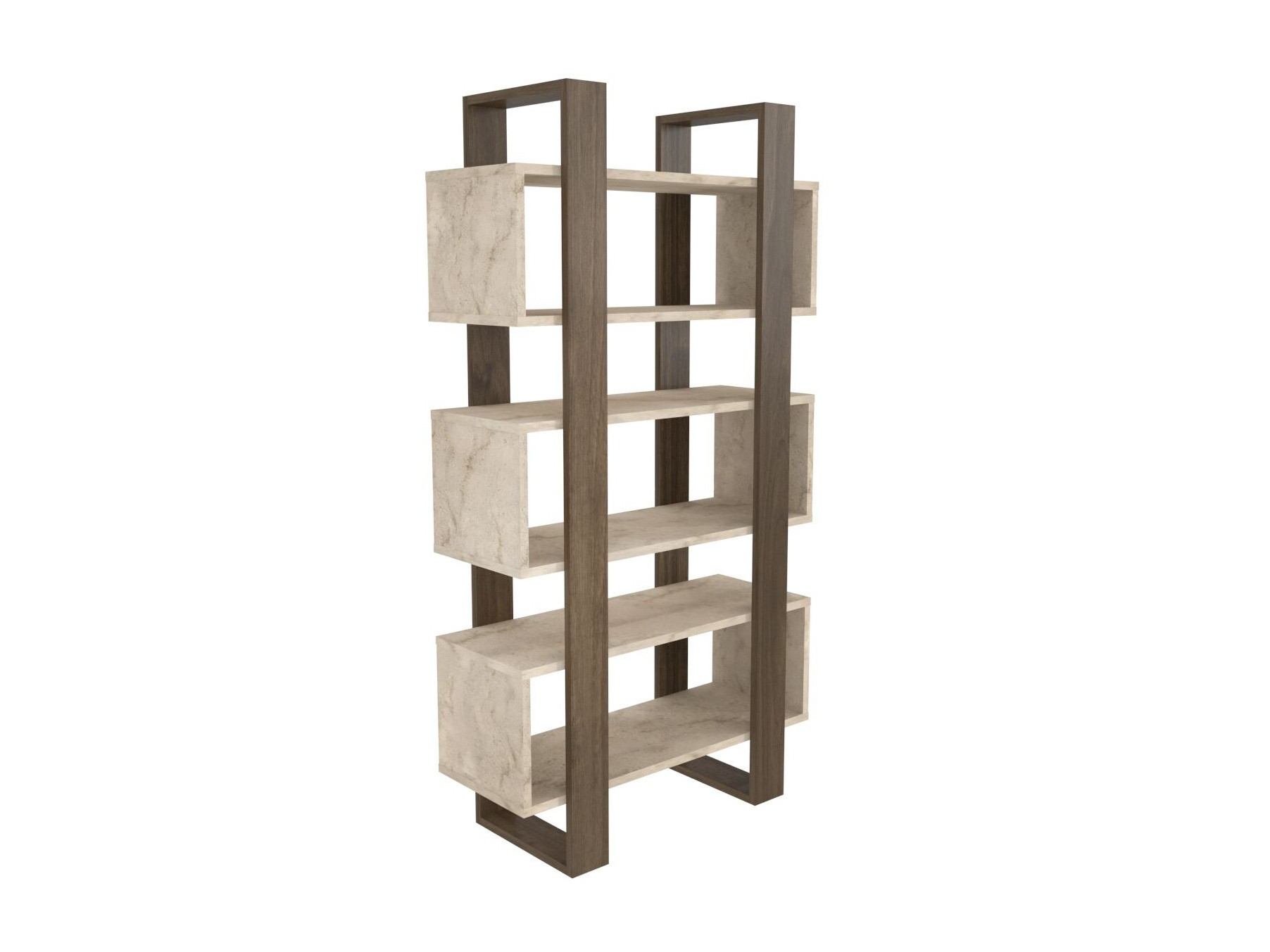 Estantería Kailua 2762 (Nogal + Claro Travertine)
