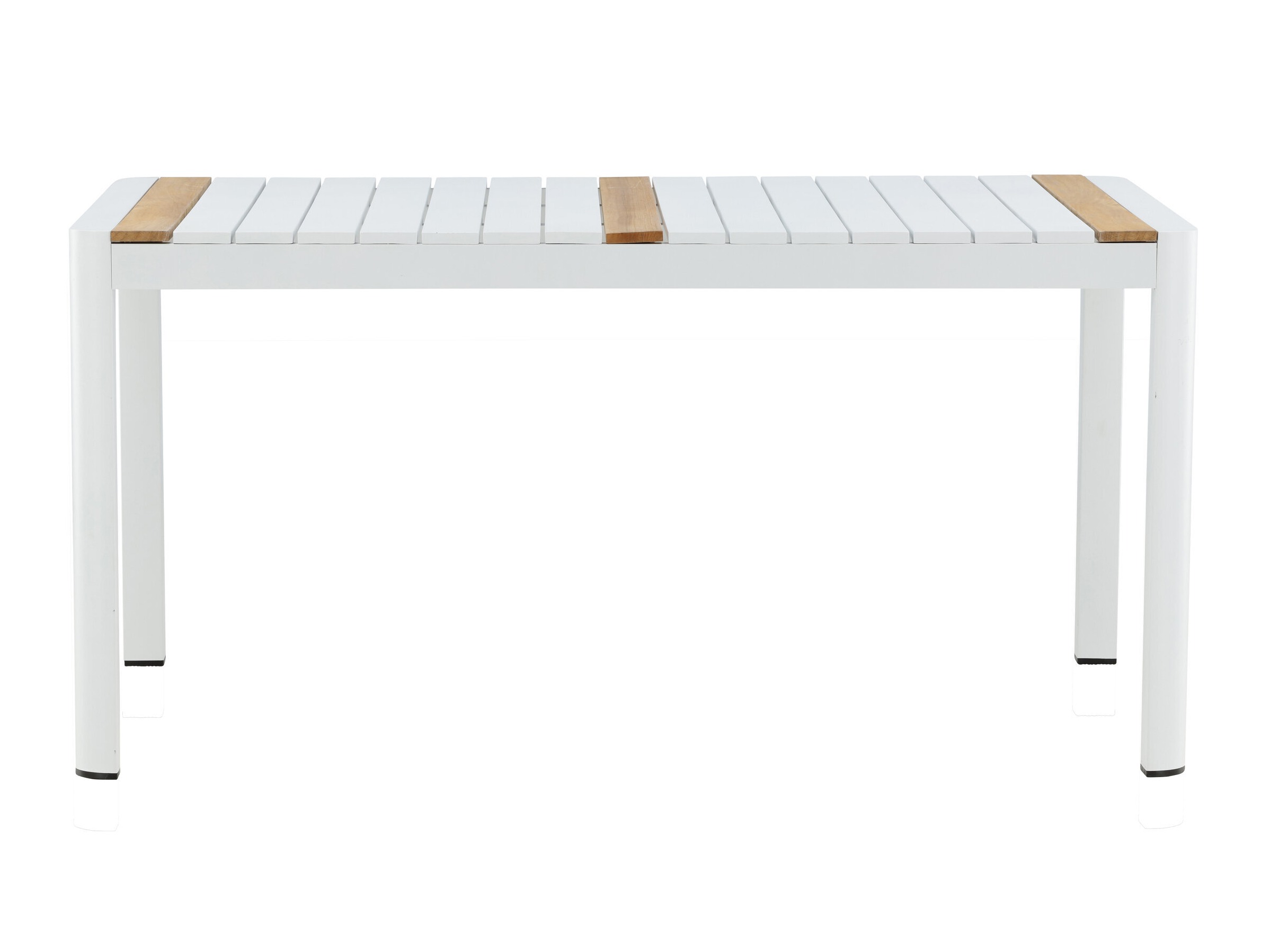 Conjunto de mesa y sillas Dallas 5318 (Blanco + Teca)