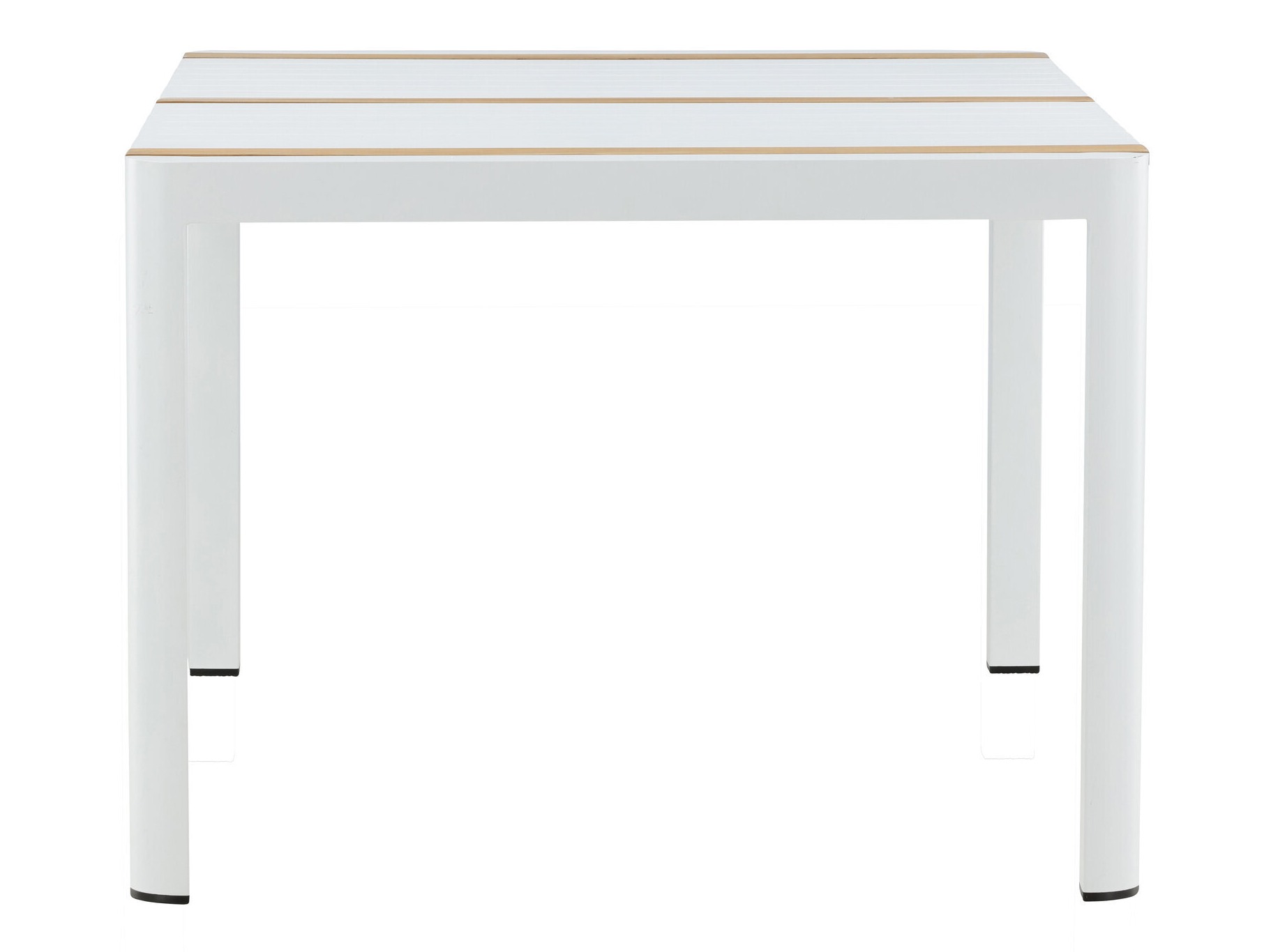 Conjunto de mesa y sillas Dallas 5318 (Blanco + Teca)