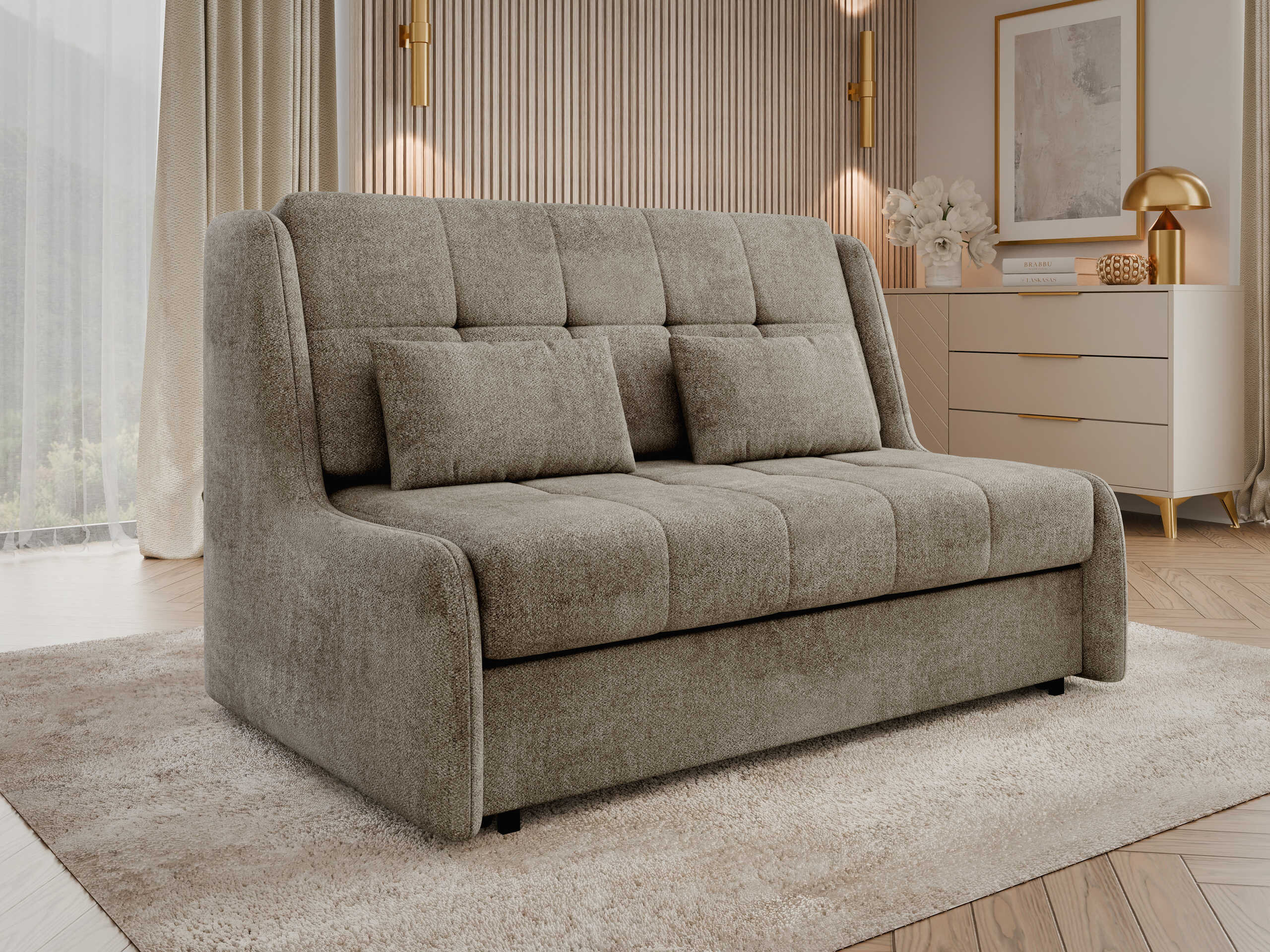 Sofá cama Columbus 256 (Sereno 684)