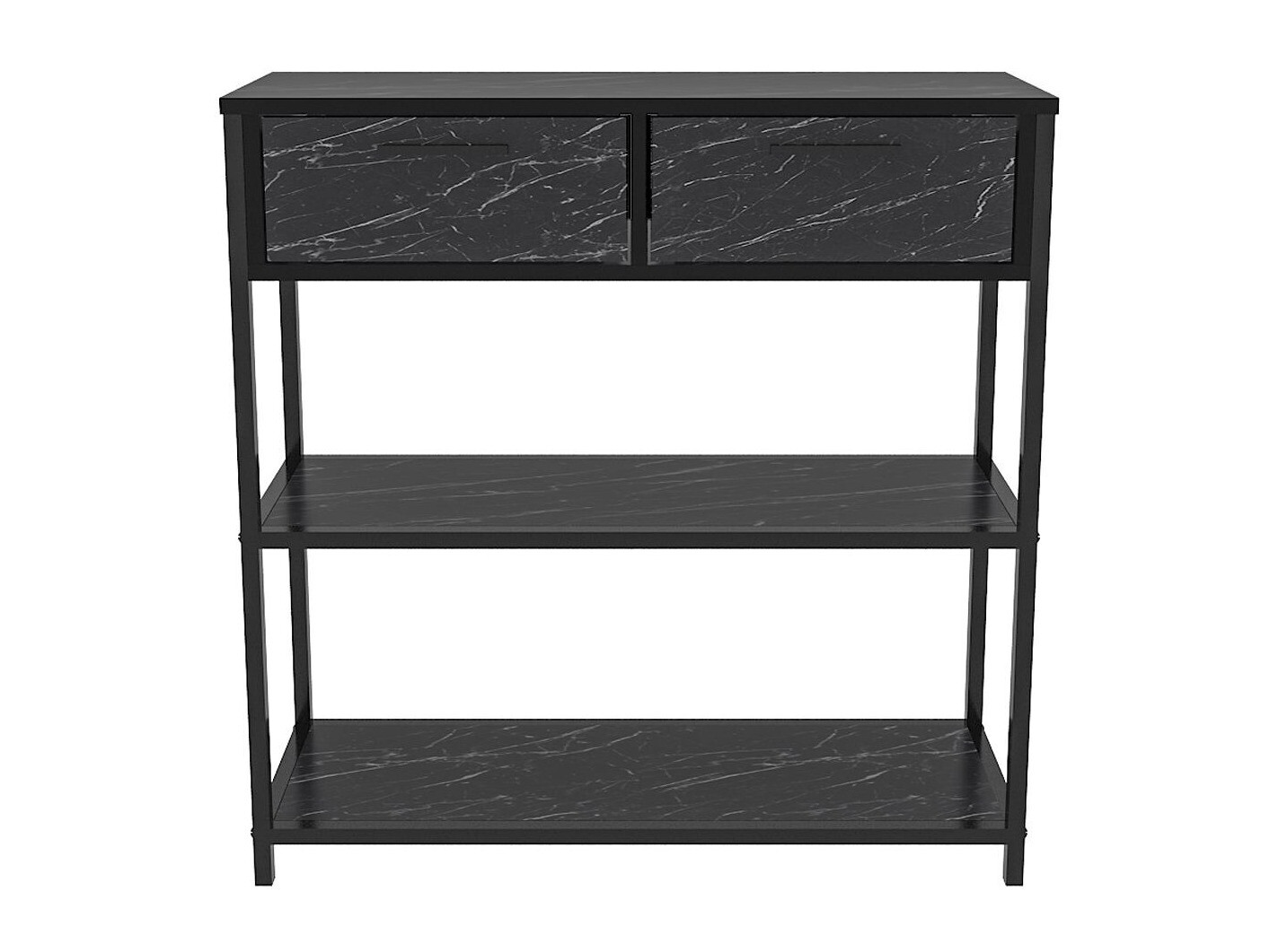 Consola Kailua 2765 (Negro + Mármol negro)