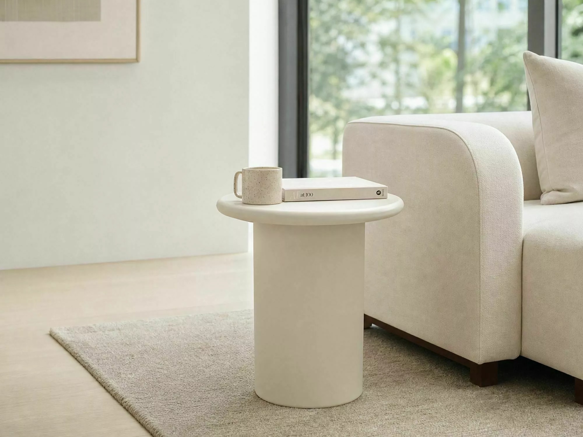 Mesa auxiliar Detroit 1002 (Beige claro)