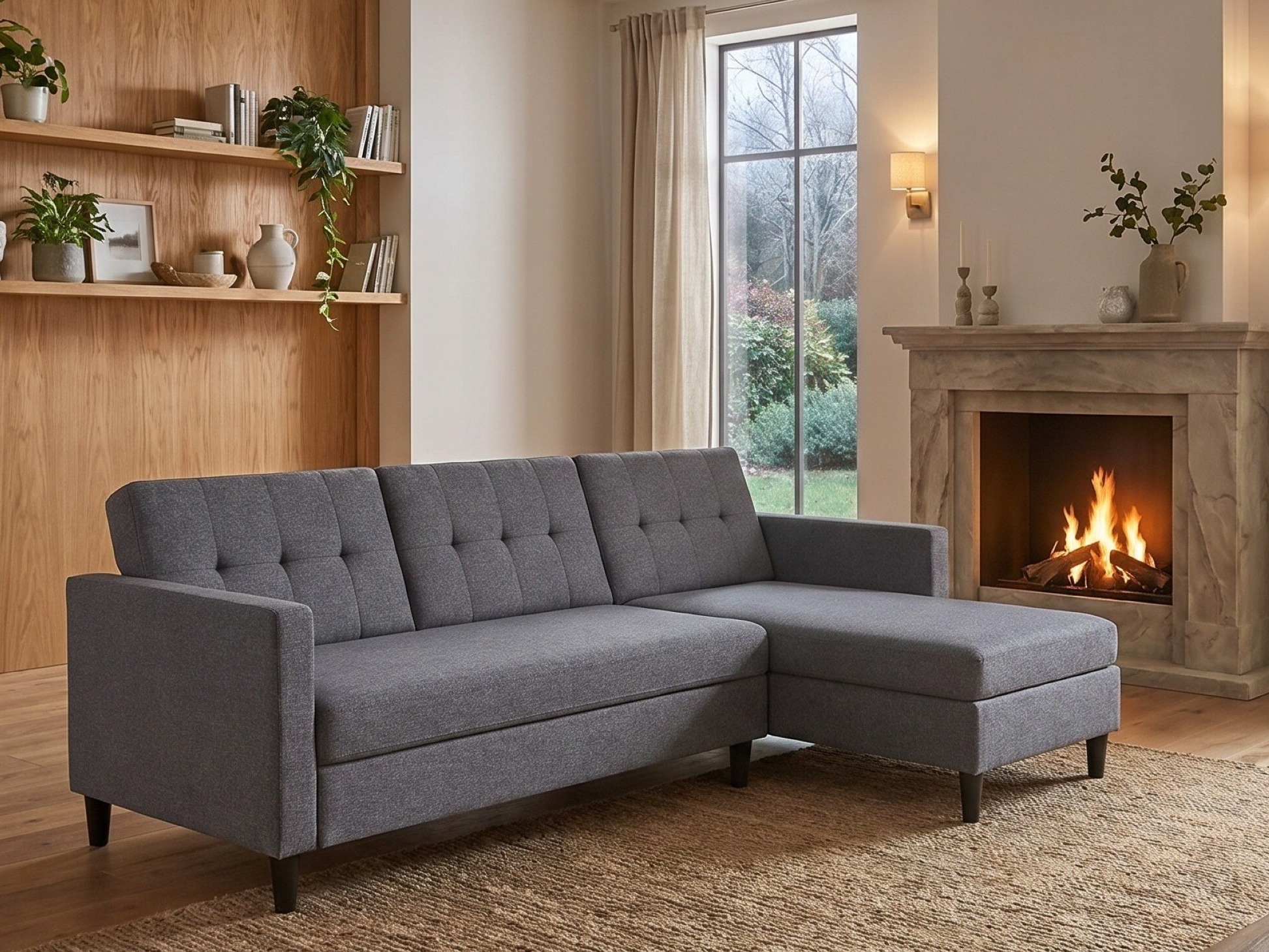 Sofá rinconero Tulsa 539 (Gris)