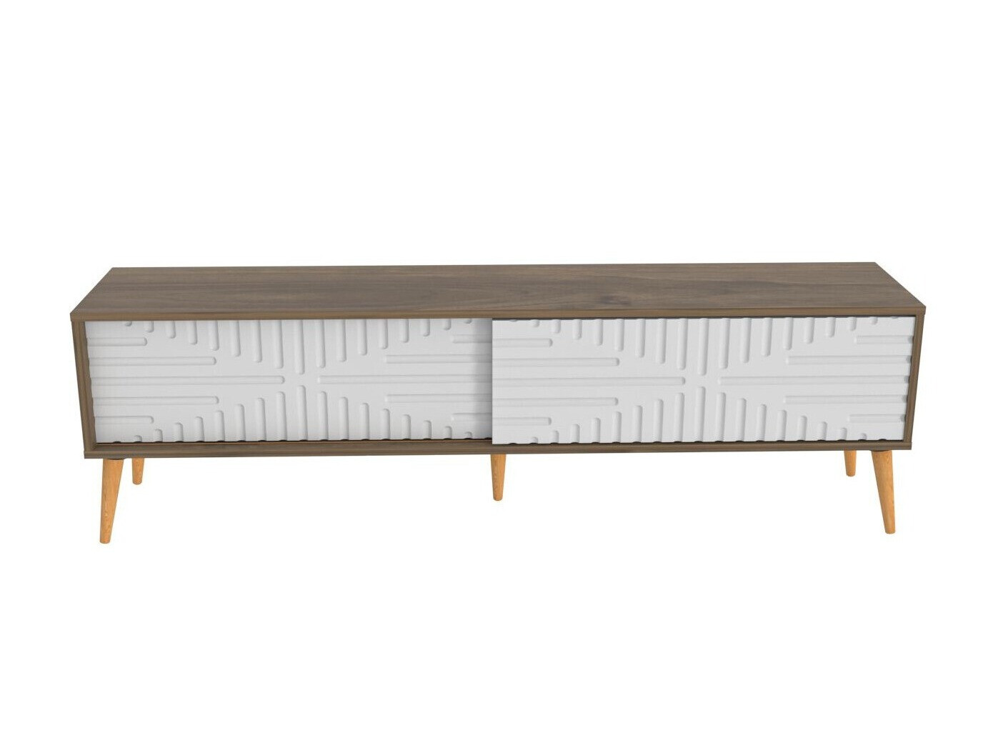 Mueble TV Kailua 2771 (Blanco + Nogal)