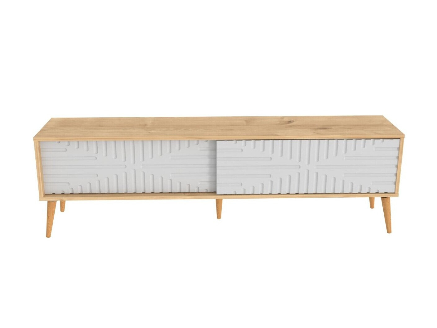 Mueble TV Kailua 2771 (Blanco + Roble claro)