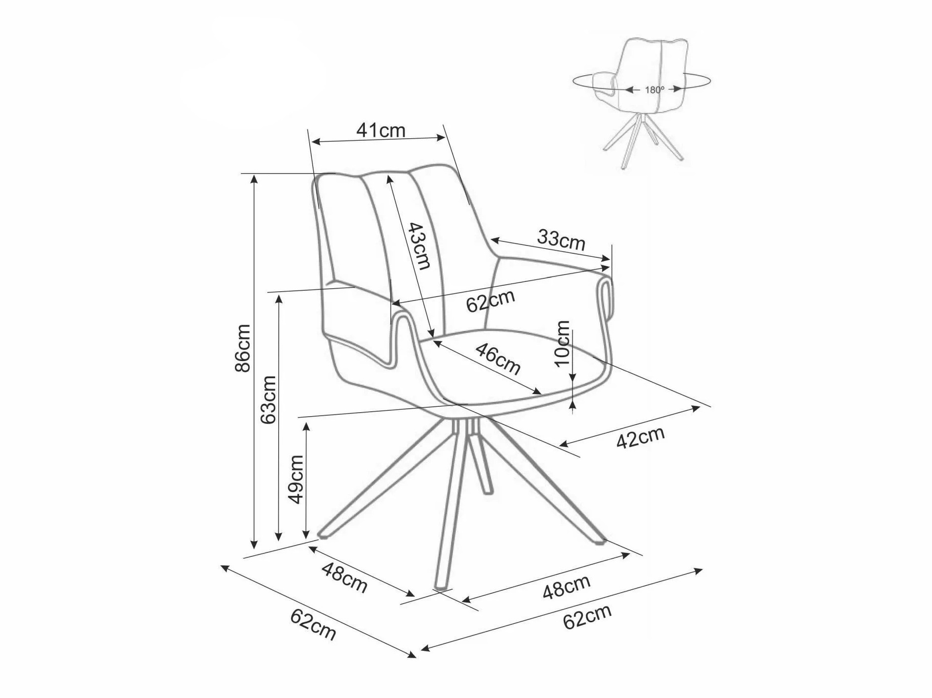 Silla Detroit 965 (Gris)