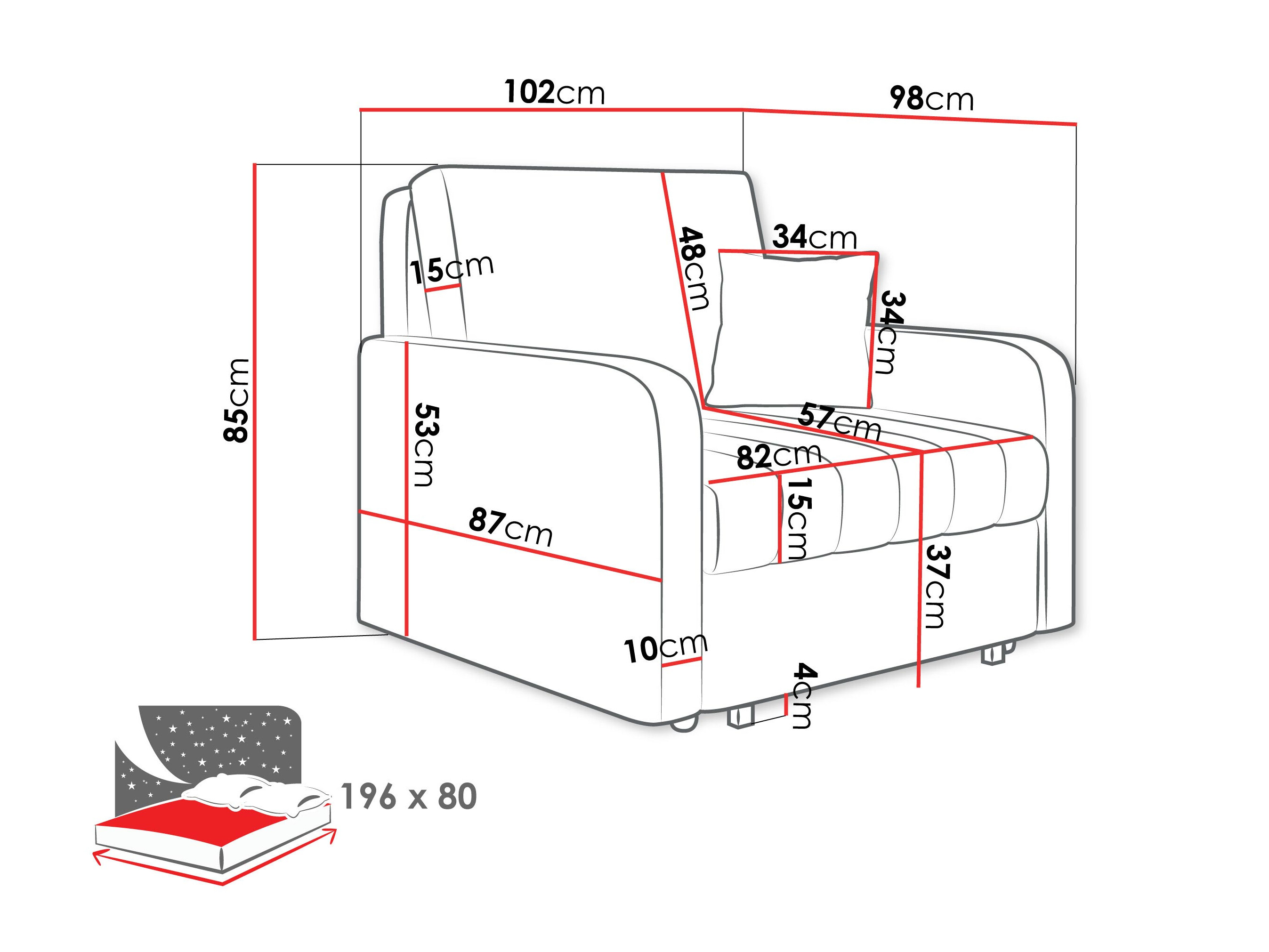 Sillón Columbus 258 (Polo 872)