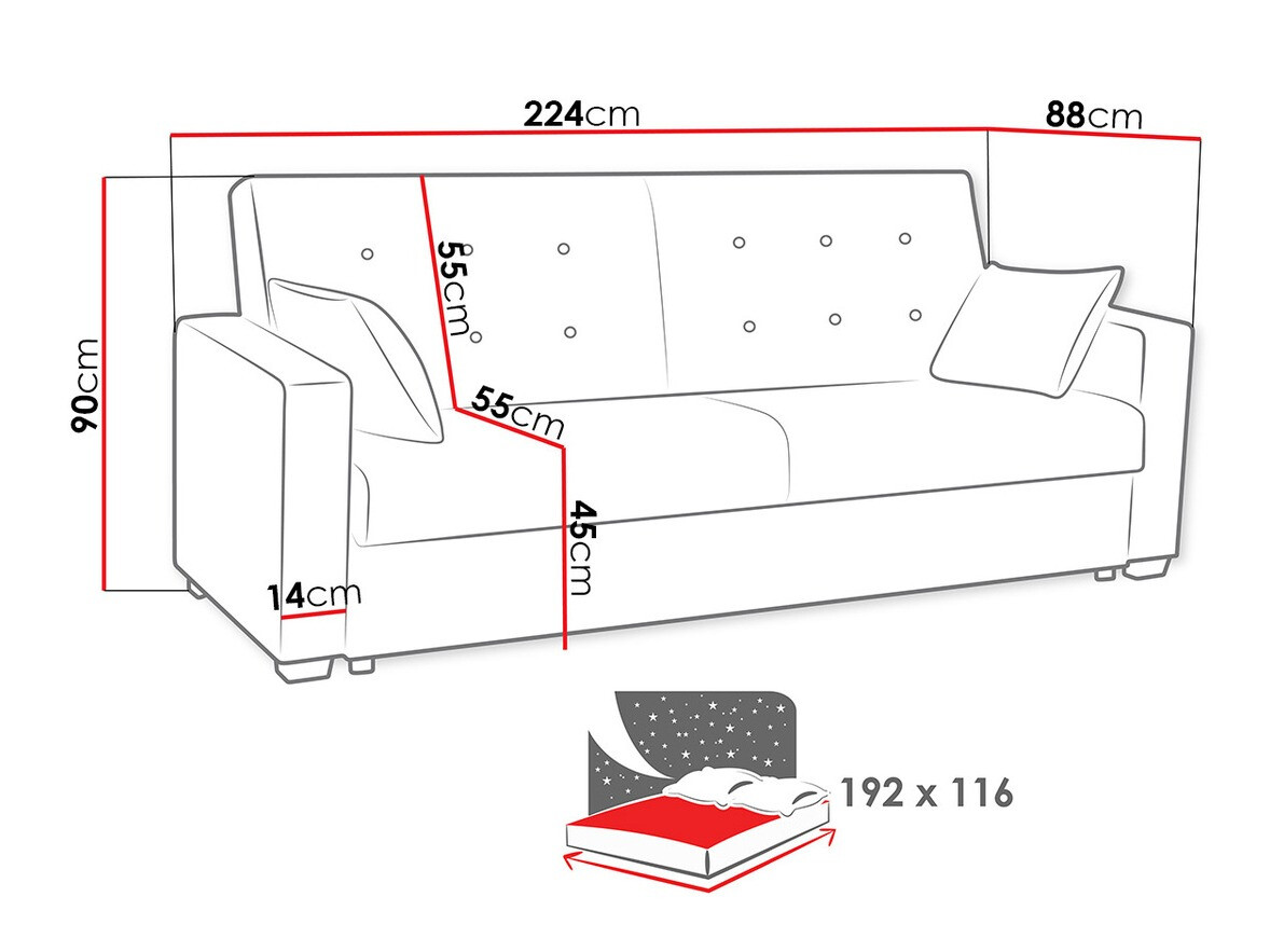 Sofá cama SP6977