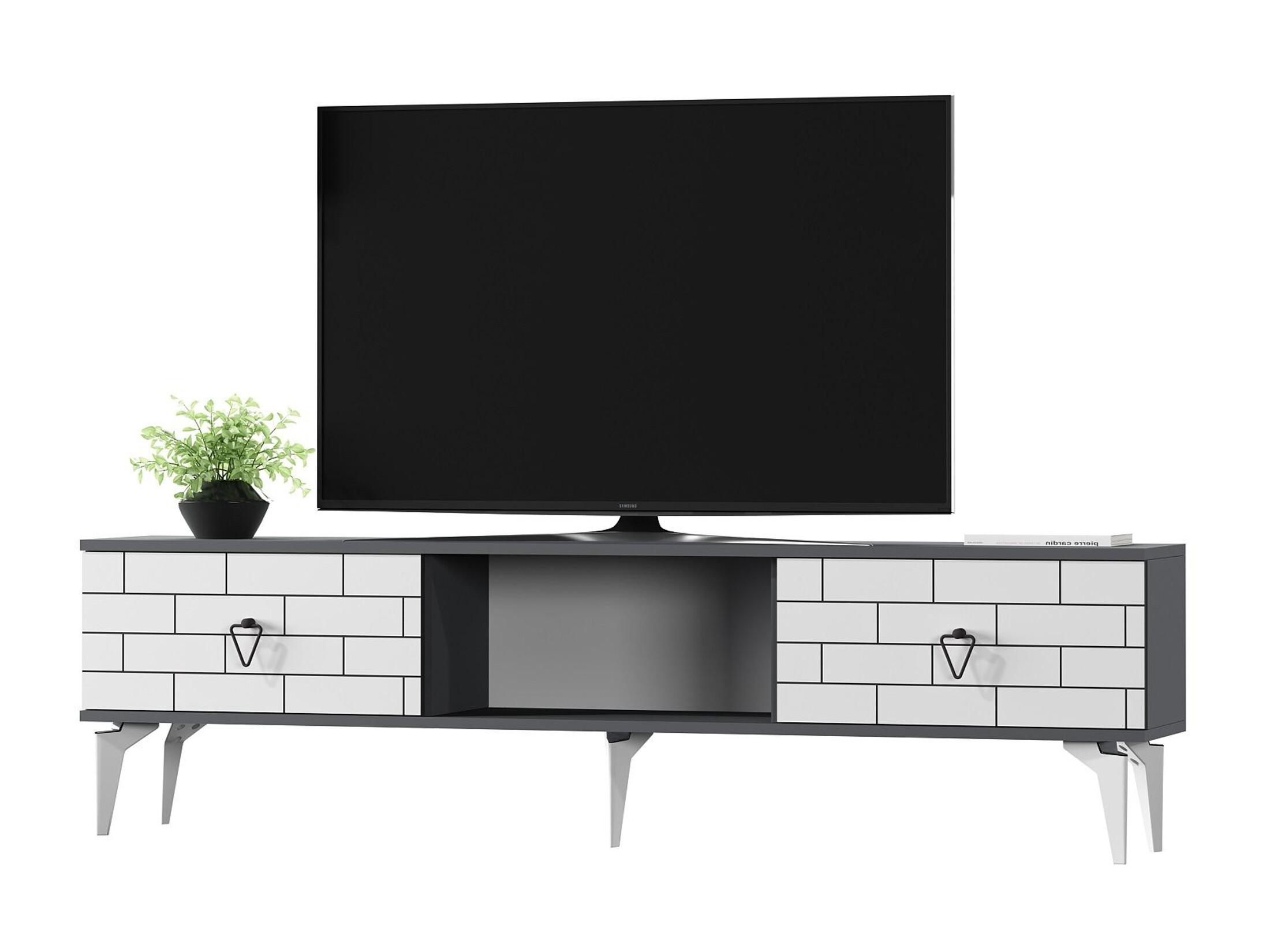 Mueble TV Kailua 2777 (Blanco + Antracita)