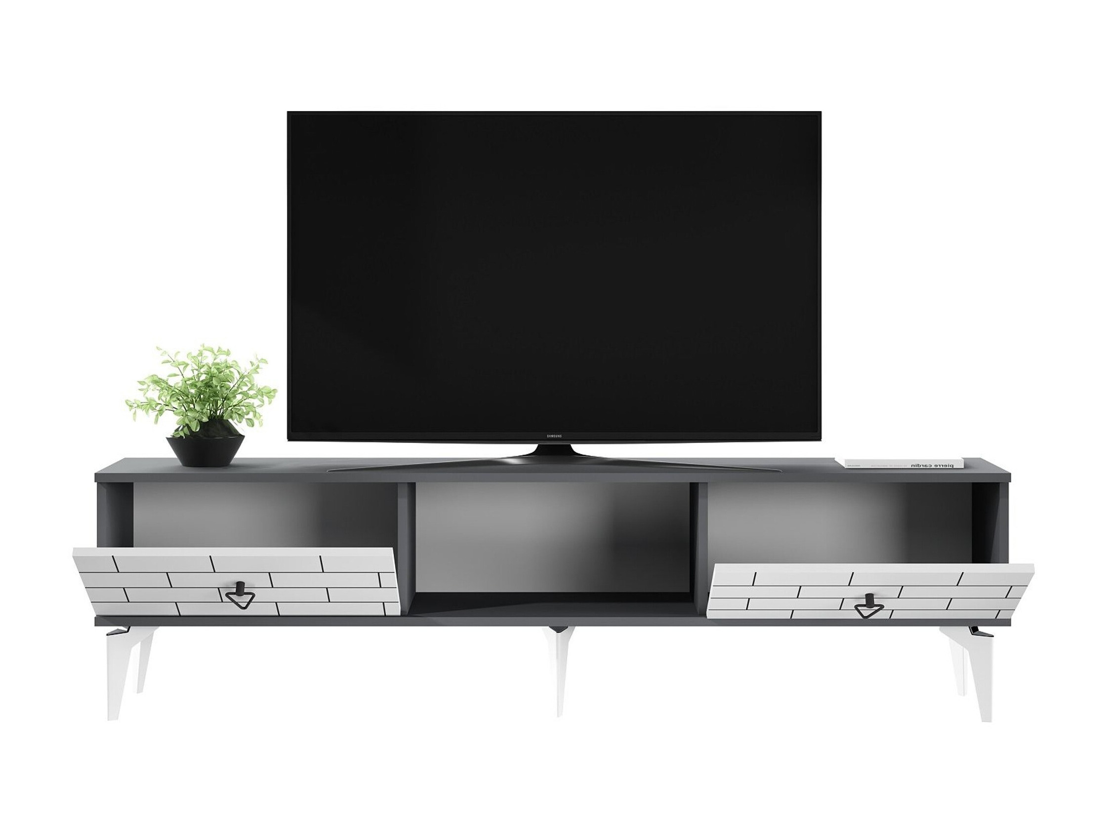 Mueble TV Kailua 2777 (Blanco + Antracita)