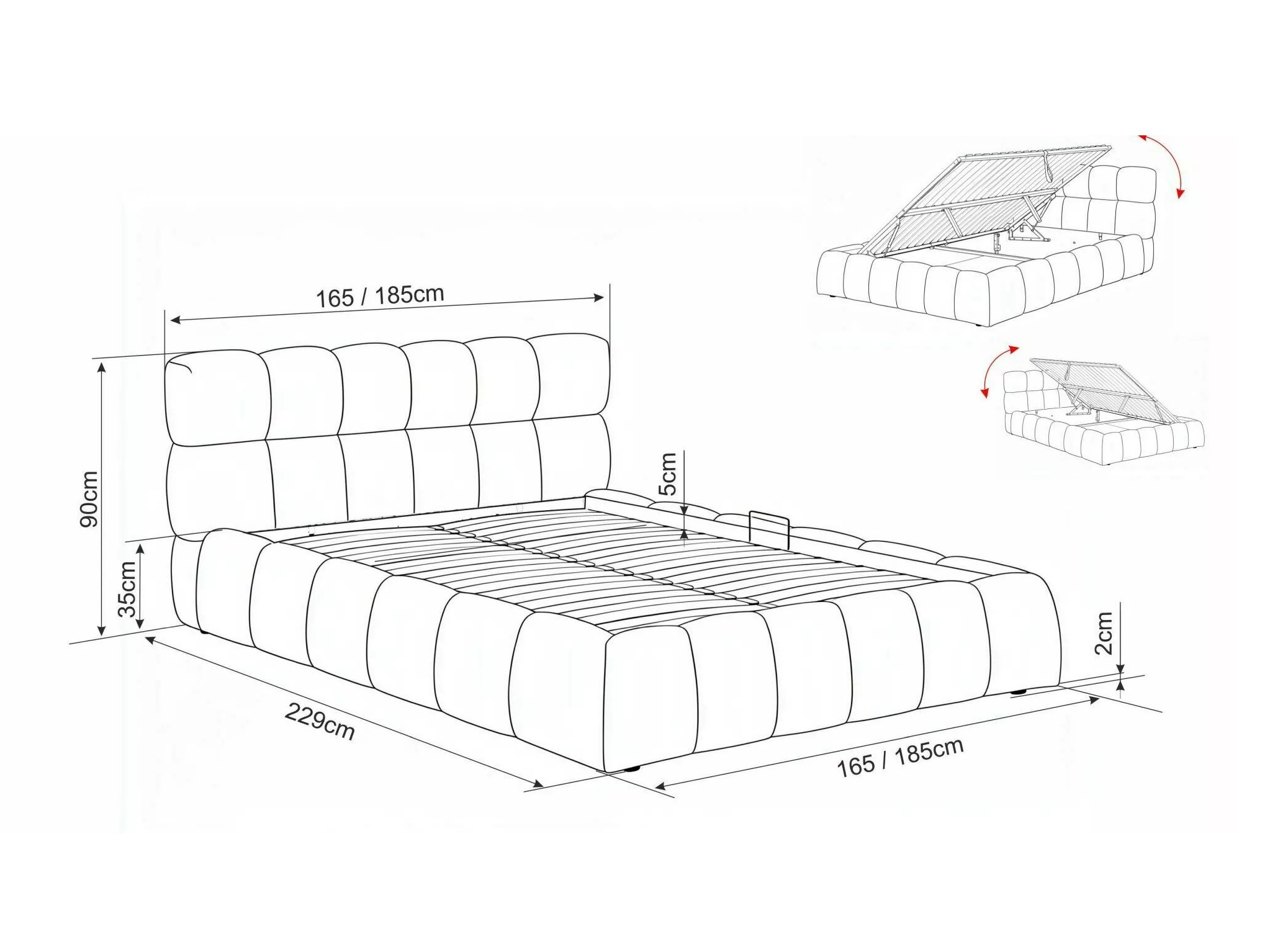 Cama Detroit 969 (Raven 30)