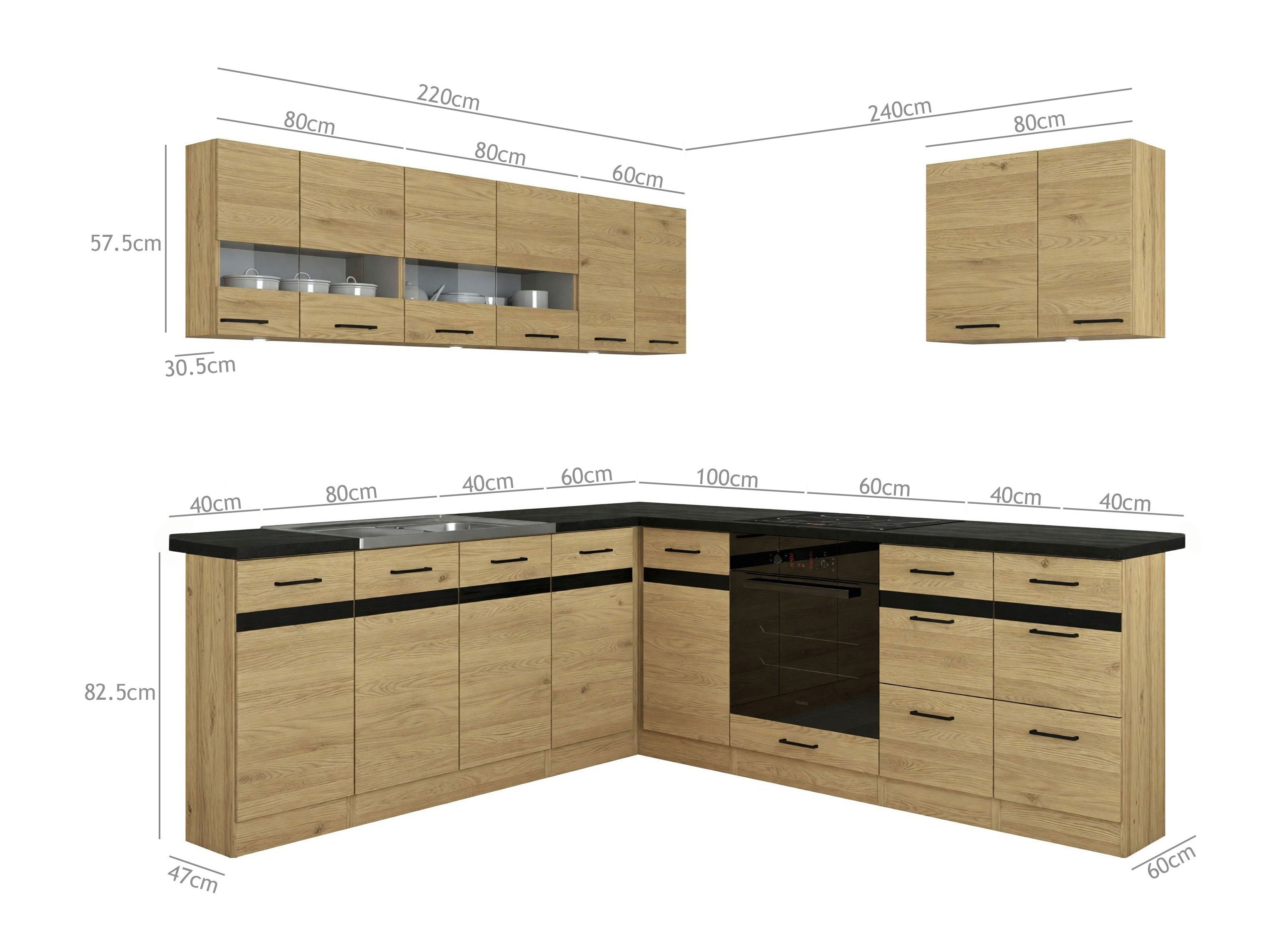 Conjunto de cocina modular Dela 119