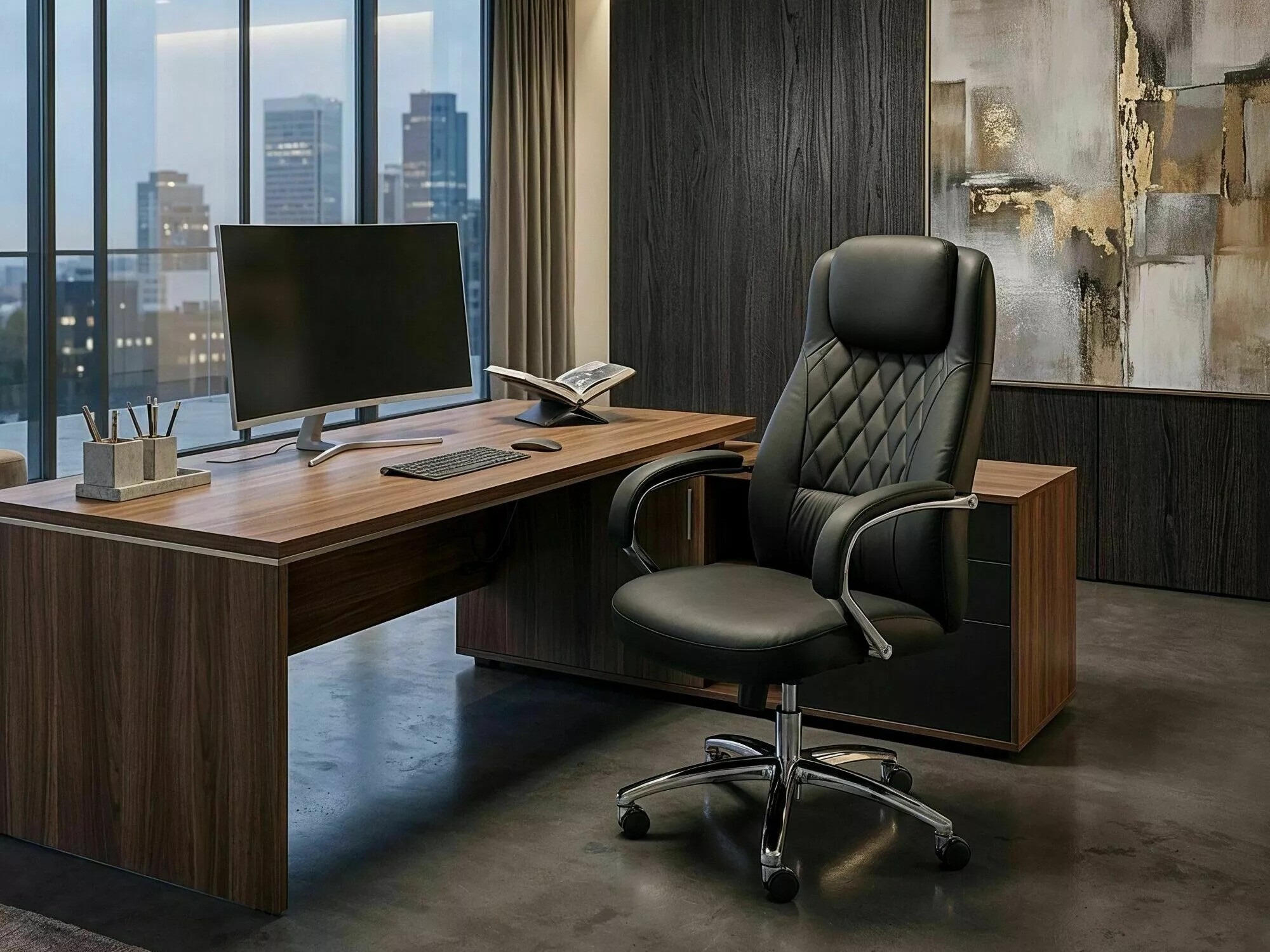 Silla de oficina Detroit 970 (Negro)