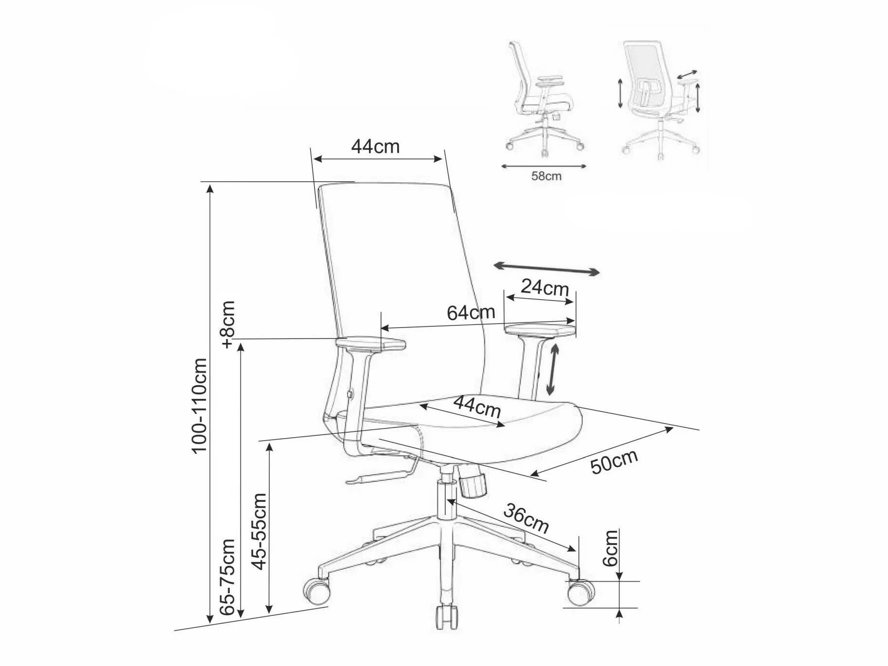 Silla de oficina Detroit 971