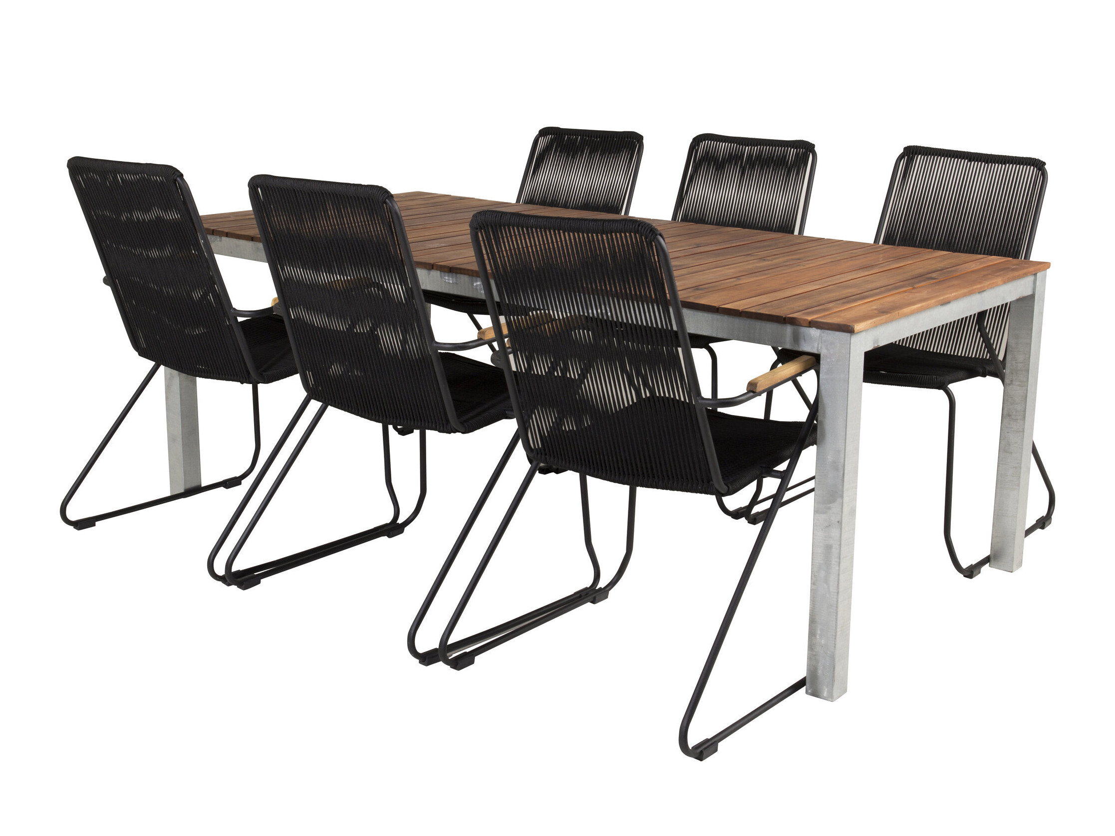 Conjunto de mesa y sillas Dallas 5320 (Negro)