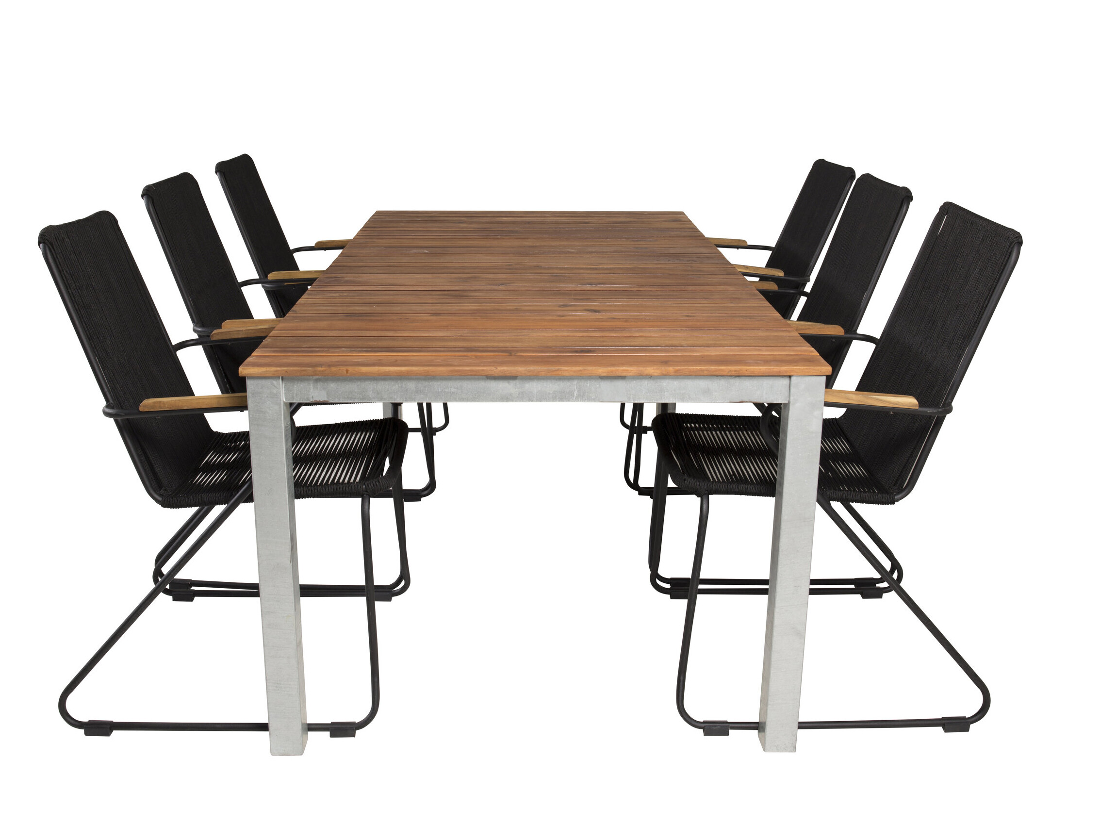 Conjunto de mesa y sillas Dallas 5320 (Negro)