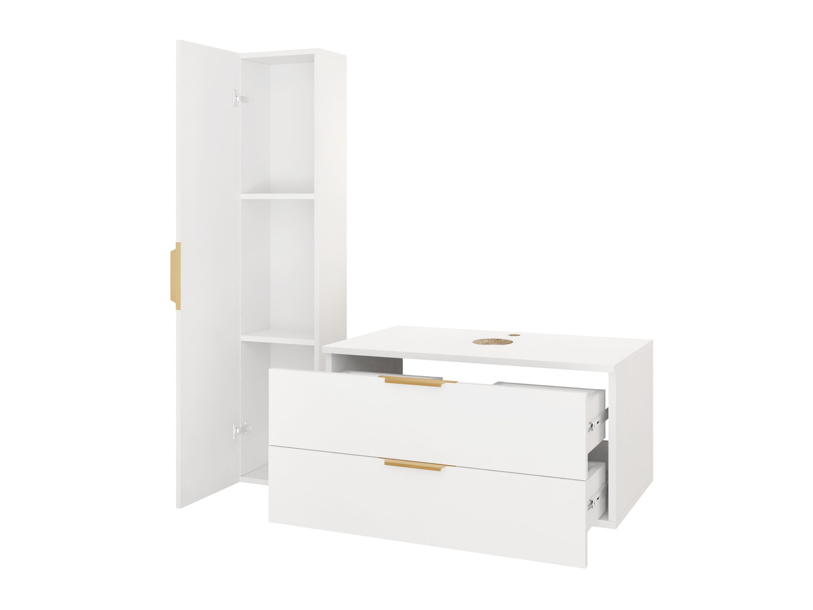 Conjunto de mueble de baño Comfivo Unitas III