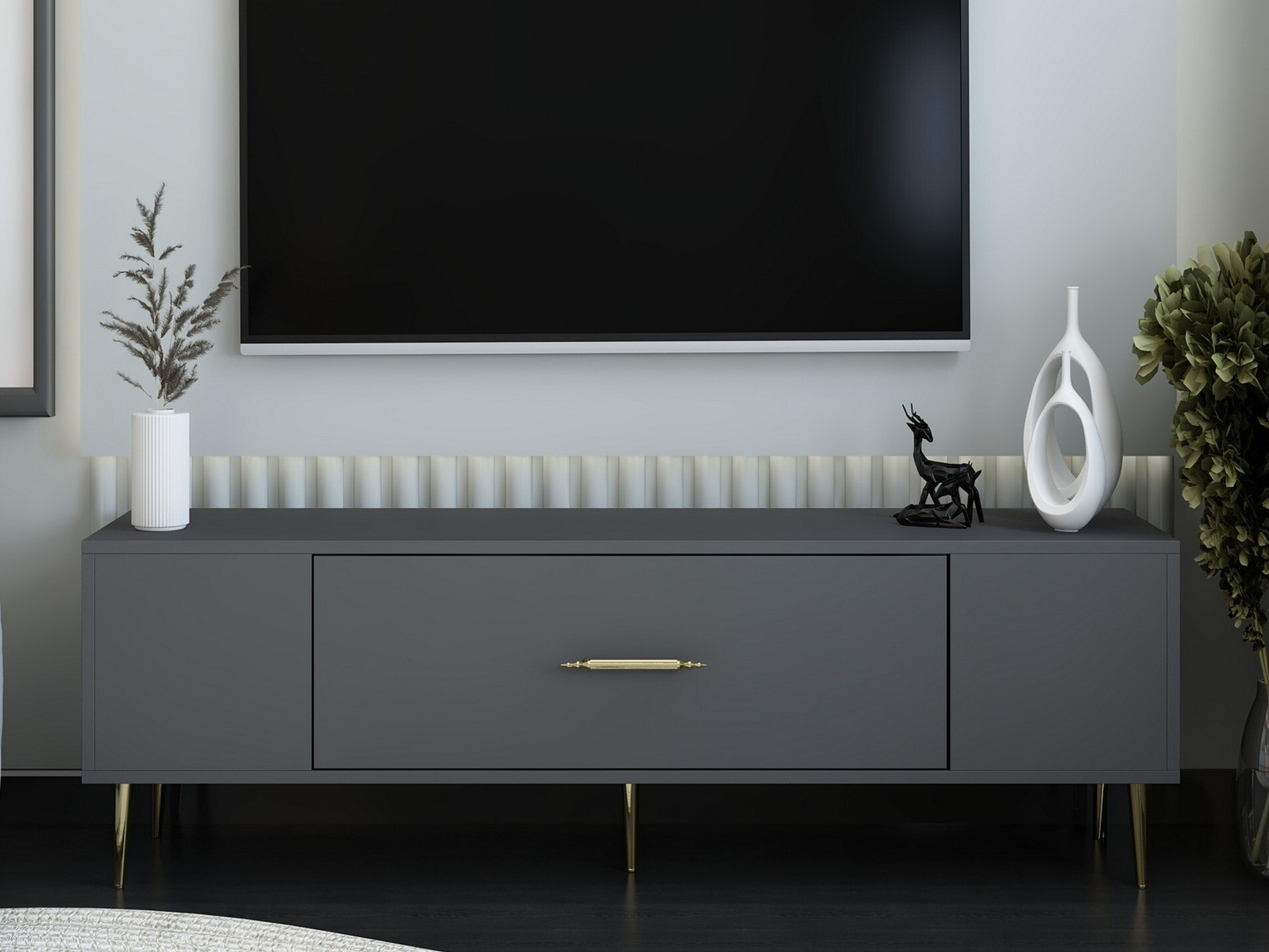 Mueble TV Asheboro 200 (Antracita)