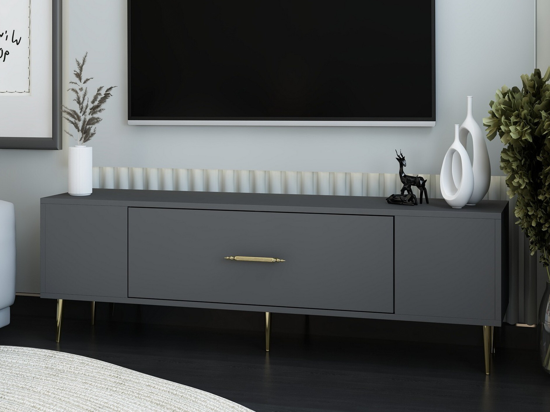 Mueble TV Asheboro 200 (Antracita)