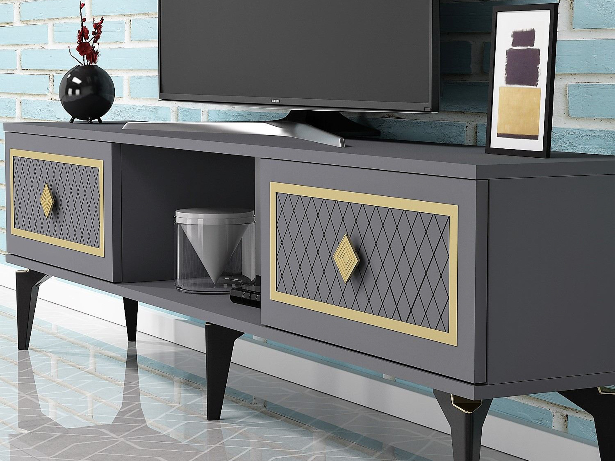 Mueble TV Asheboro 204 (Antracita)