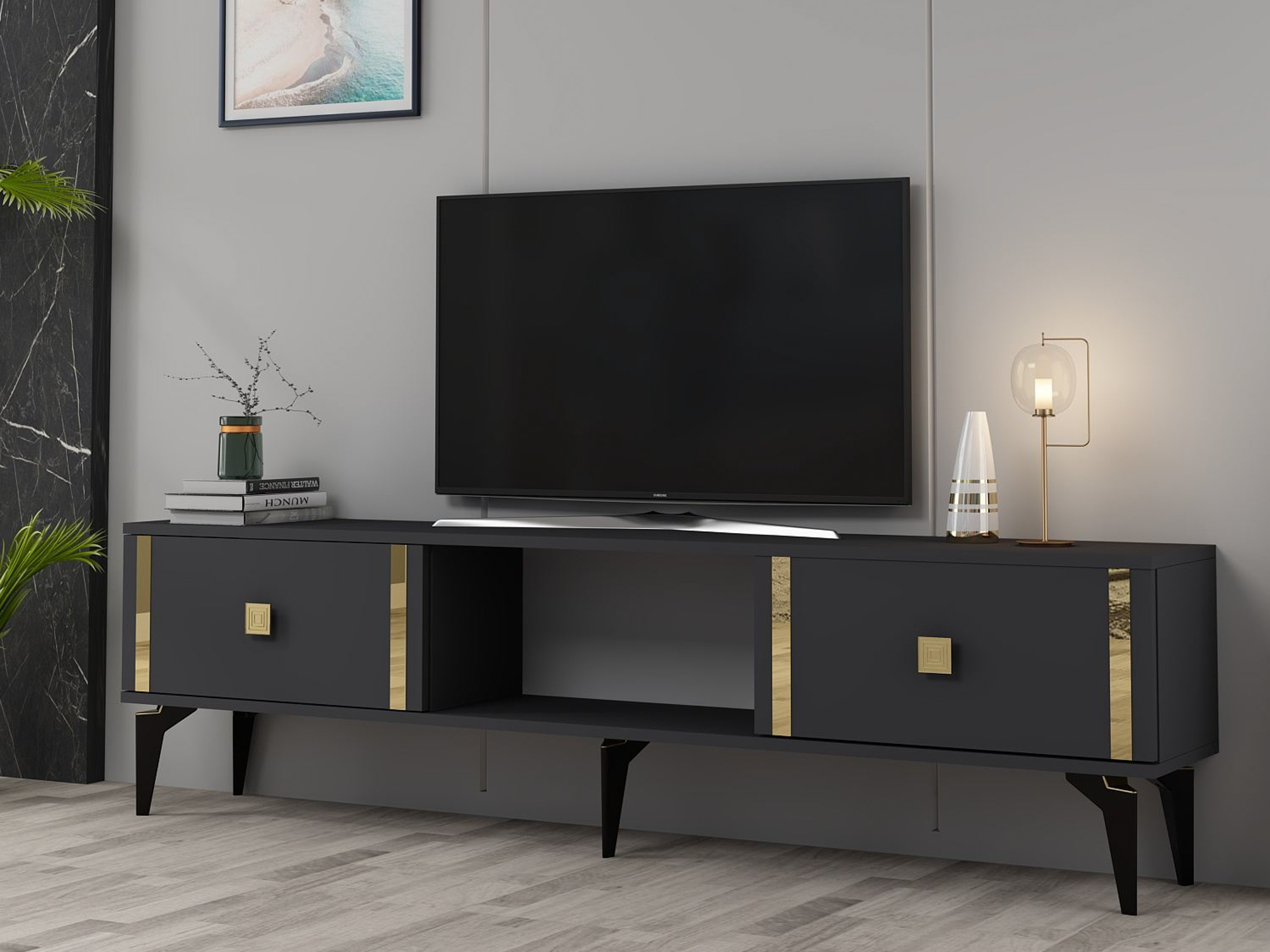 Mueble TV Asheboro 205 (Antracita)