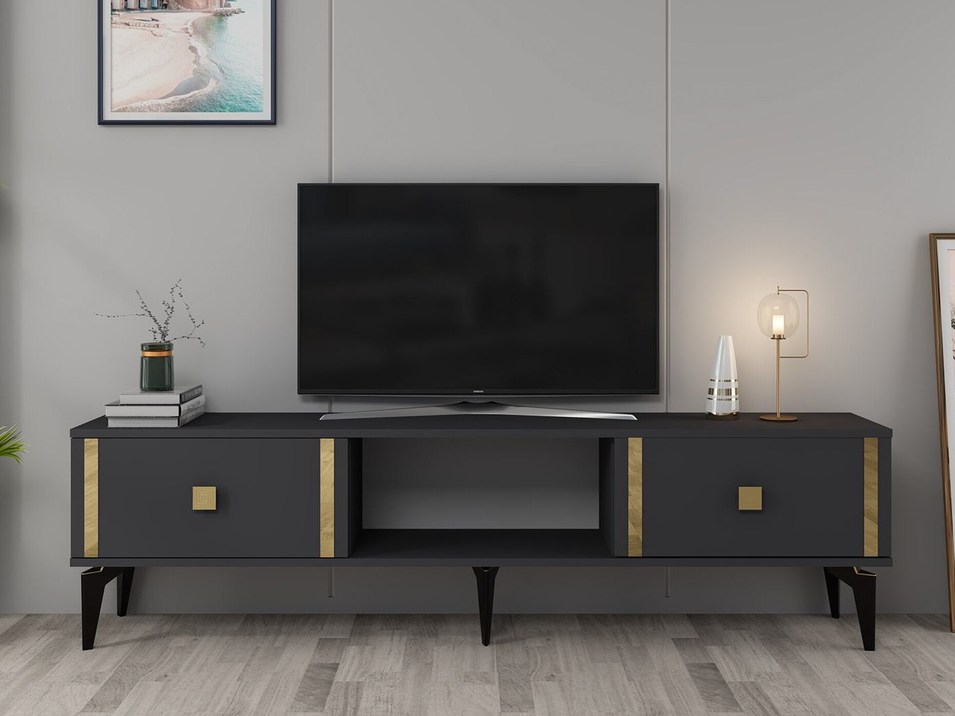Mueble TV Asheboro 205 (Antracita)