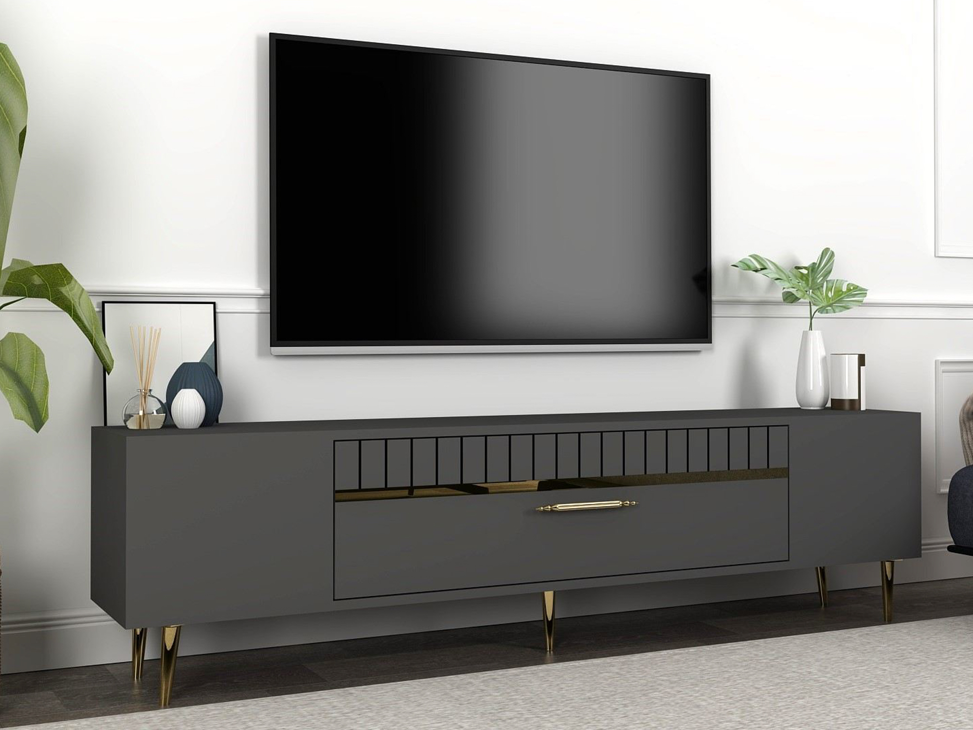 Mueble TV Asheboro 206 (Antracita)