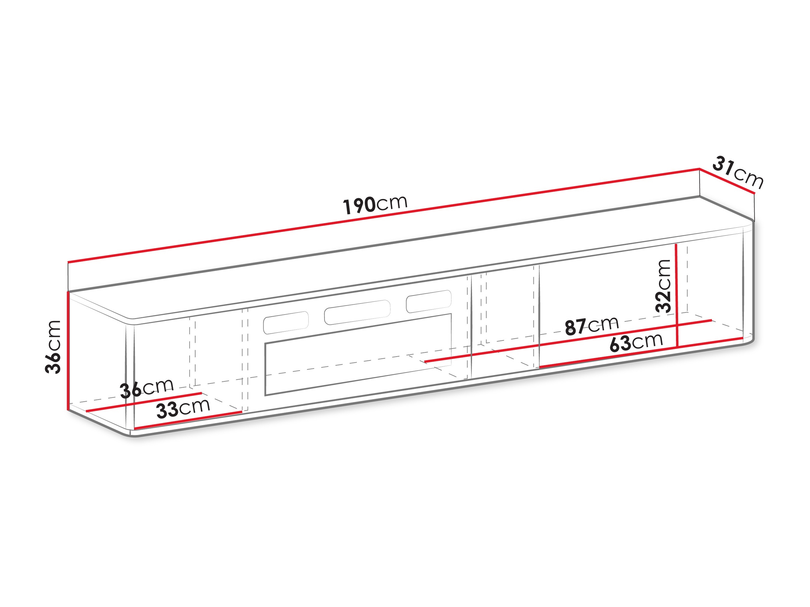 Mueble TV Oratio IV (Nogal)