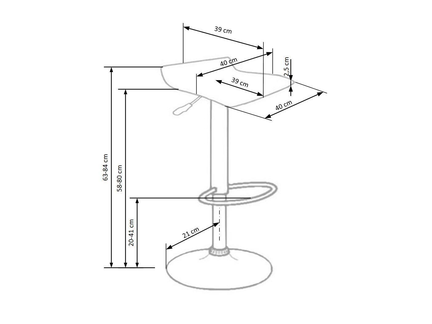 Silla de barra Houston 112