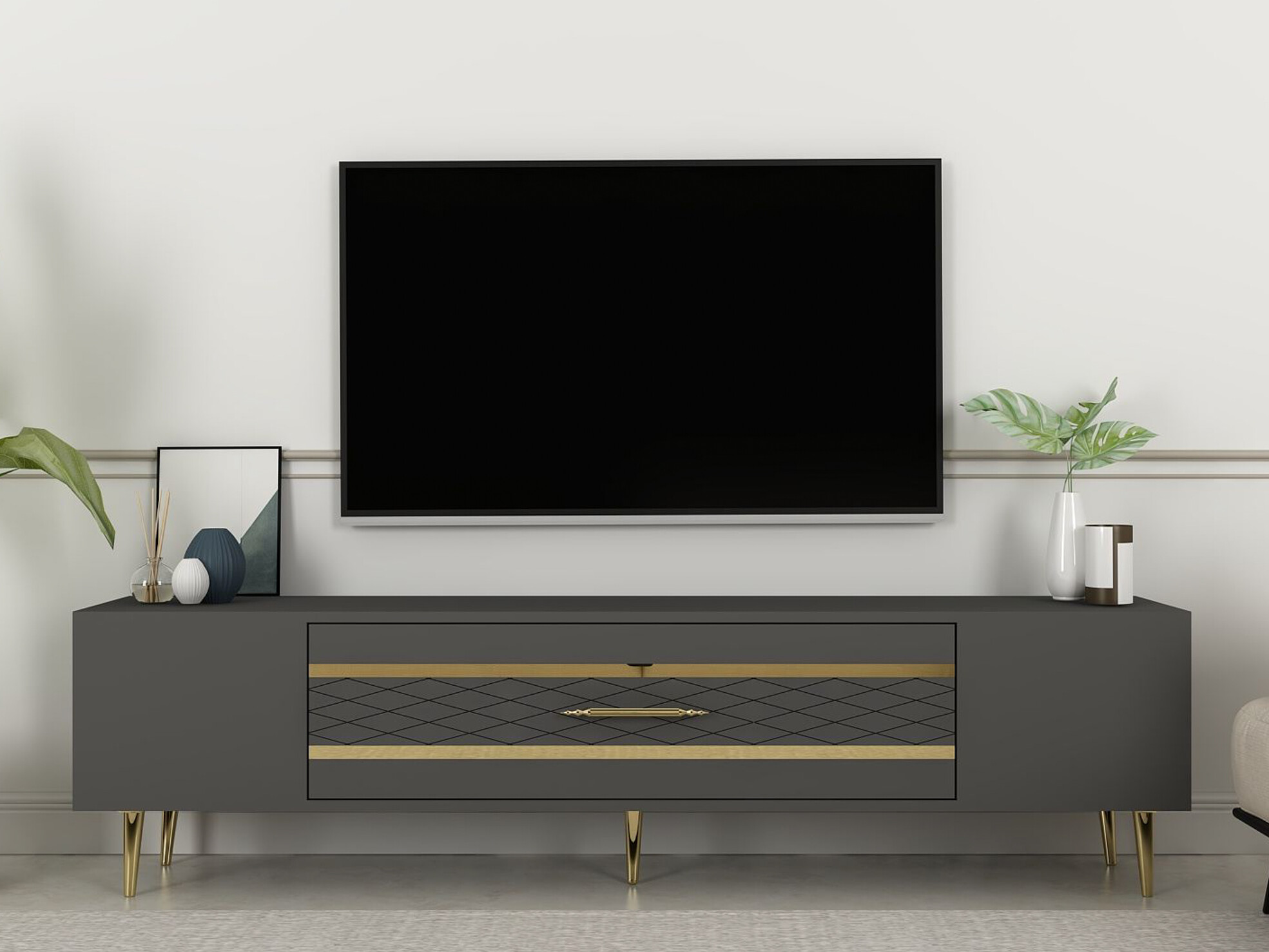 Mueble TV Asheboro 207 (Antracita)