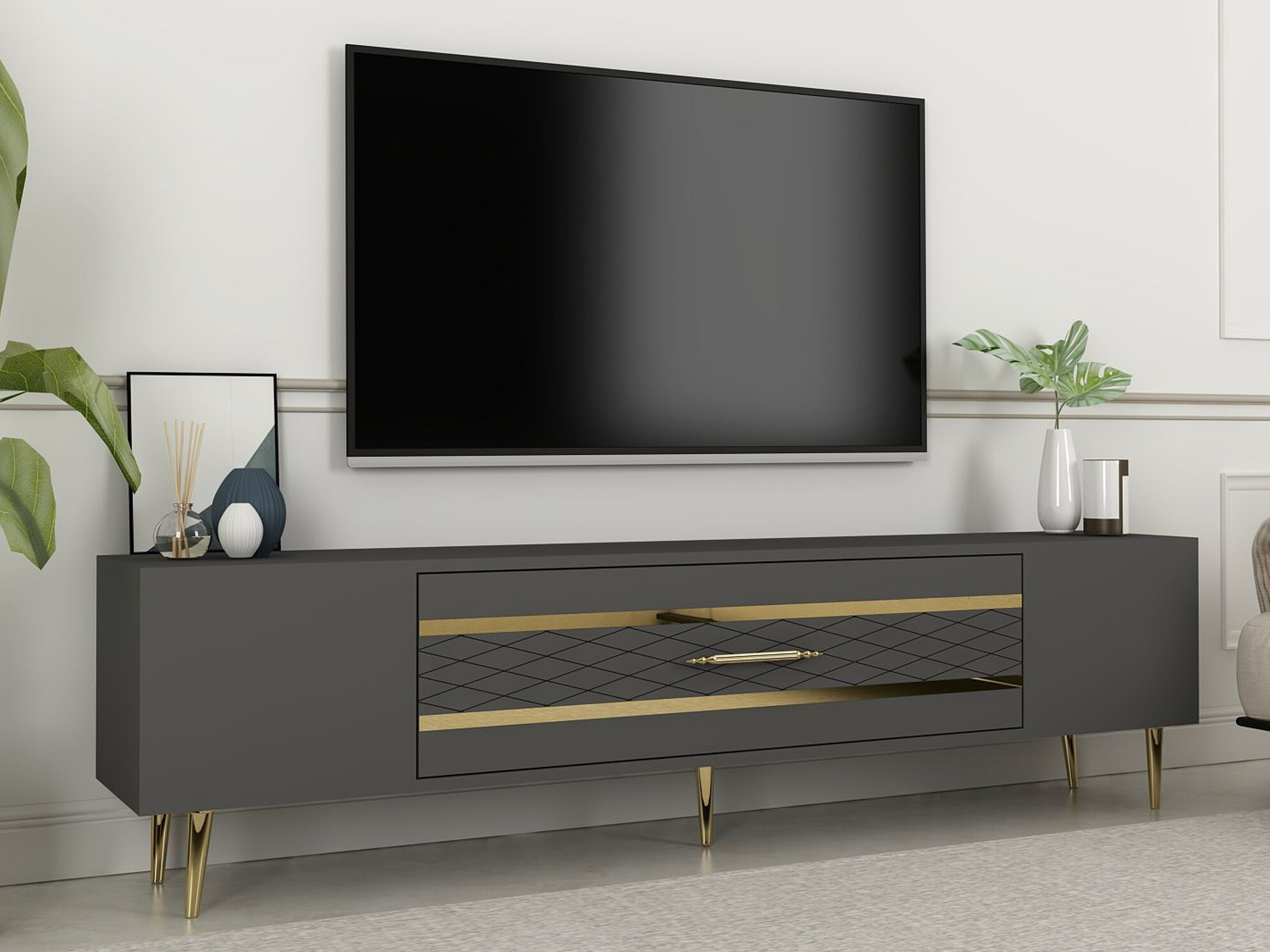 Mueble TV Asheboro 207 (Antracita)
